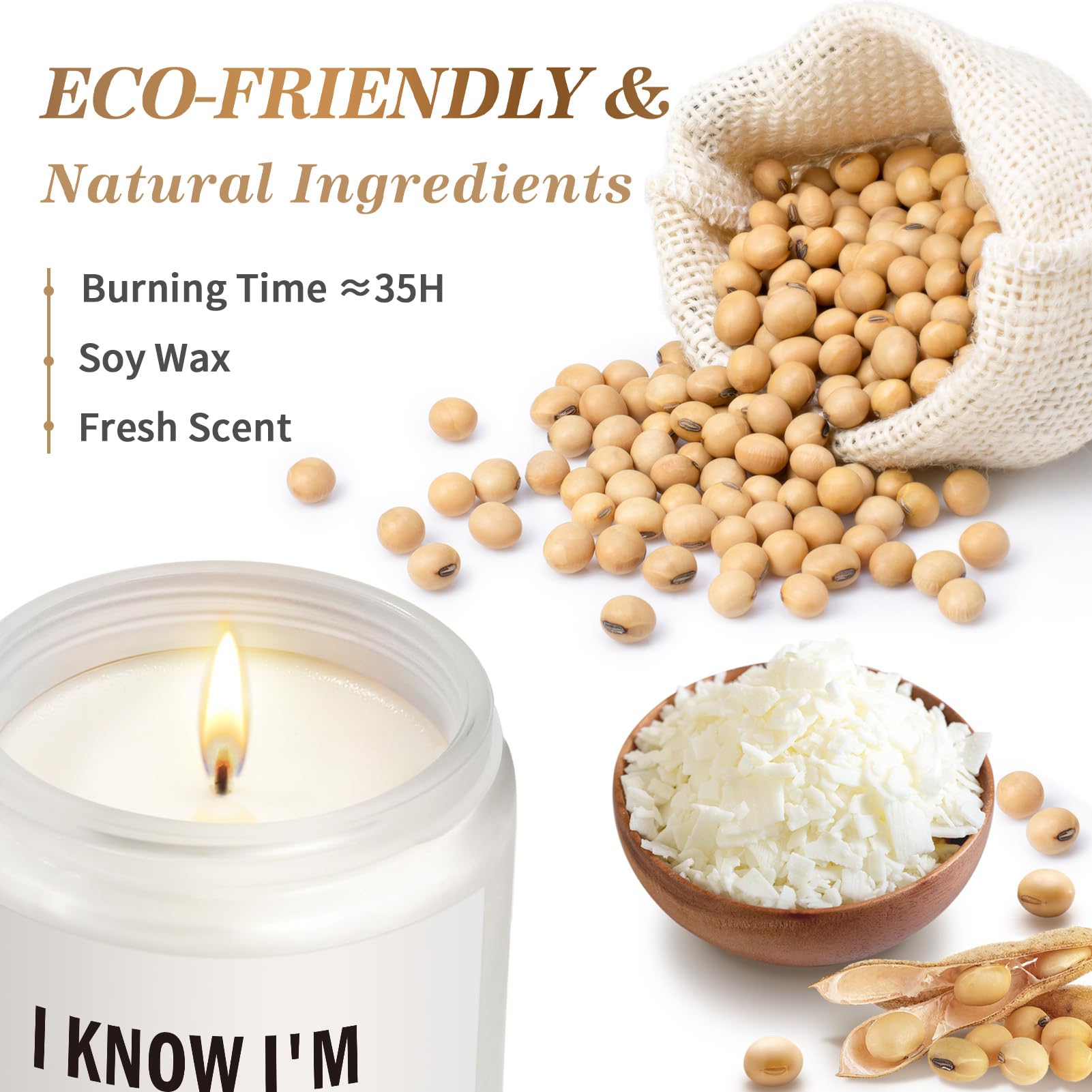 Get Well Soon Gifts for Women, Funny Get Well Gifts for Women After Surgery - Handmade Lavender Scented Candle - Thinking of You