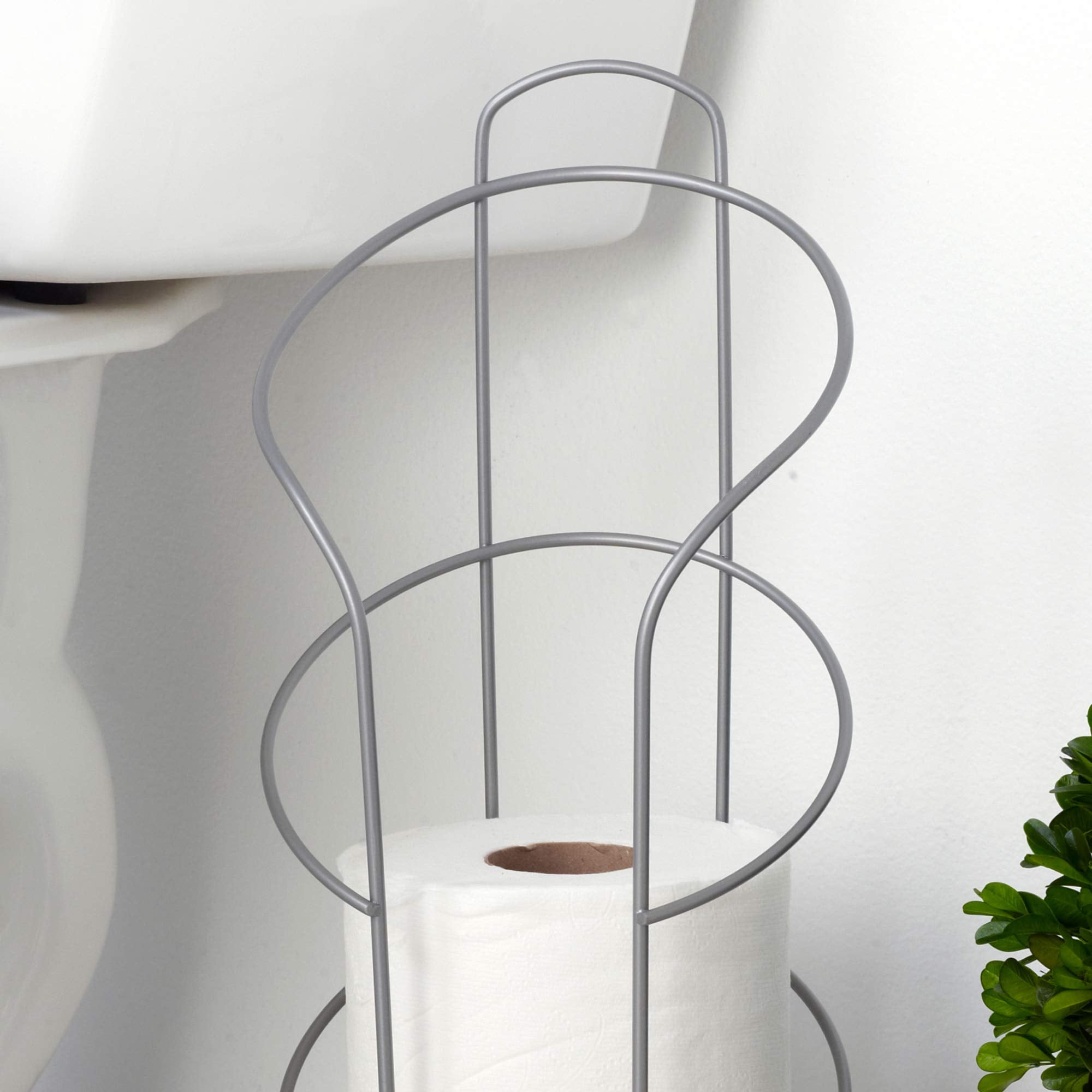 Zenna Home 7656NN Toilet Paper Reserve  Satin Nickel