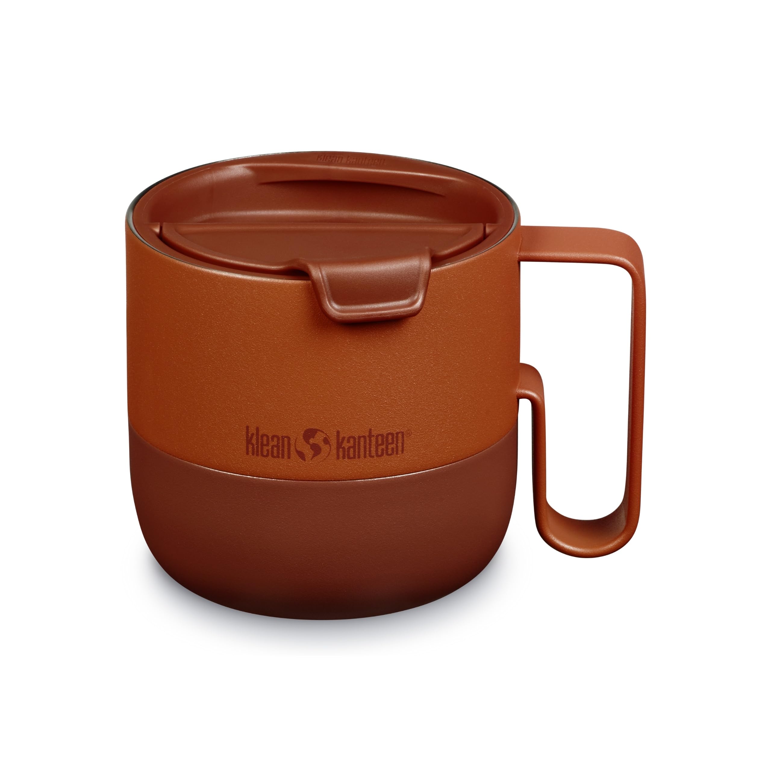 Klean Kanteen 14 oz Rise Mug - Insulated Stainless Steel Coffee & Tea Mug - With Splash-Proof Flip Lid - Climate Lock Vacuum Ins