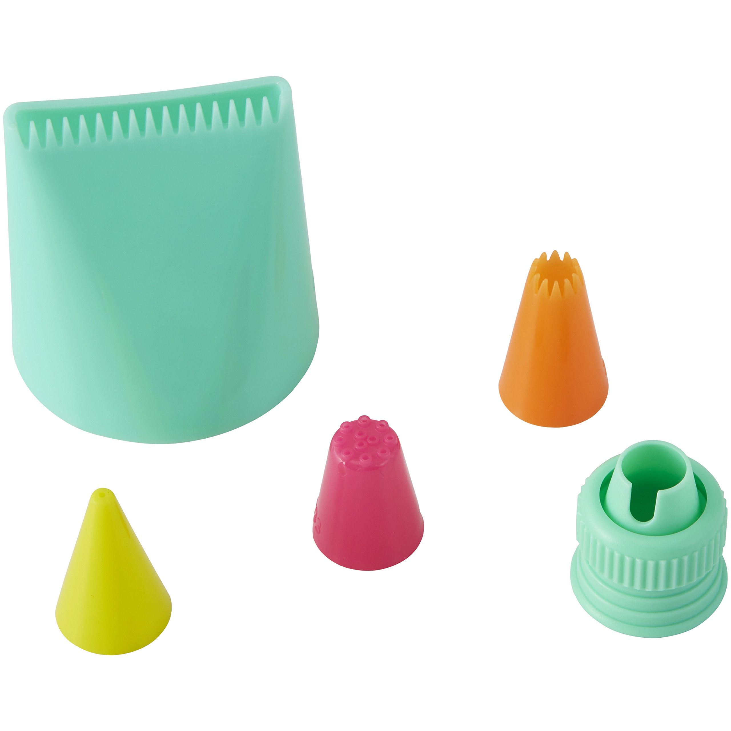 Wilton 5 Piece Decorating Tip Set, 5.84 X 12.90 X 18.49 Cm, Multi-Colour
