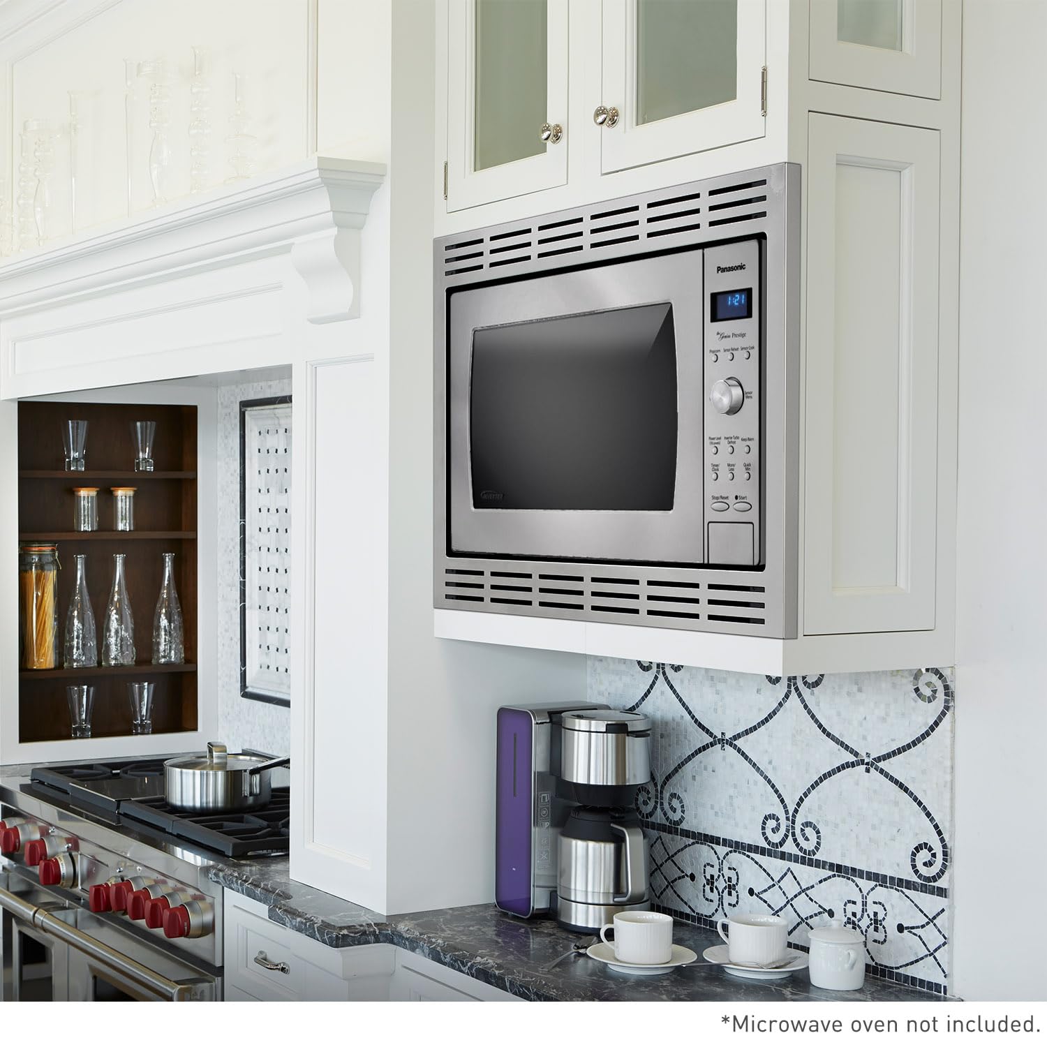 Panasonic Nn-Tk922Ss 27-Inch Trim Kit For 2.2 Cu Ft Microwave Ovens, 27 Inch, Stainless Steel