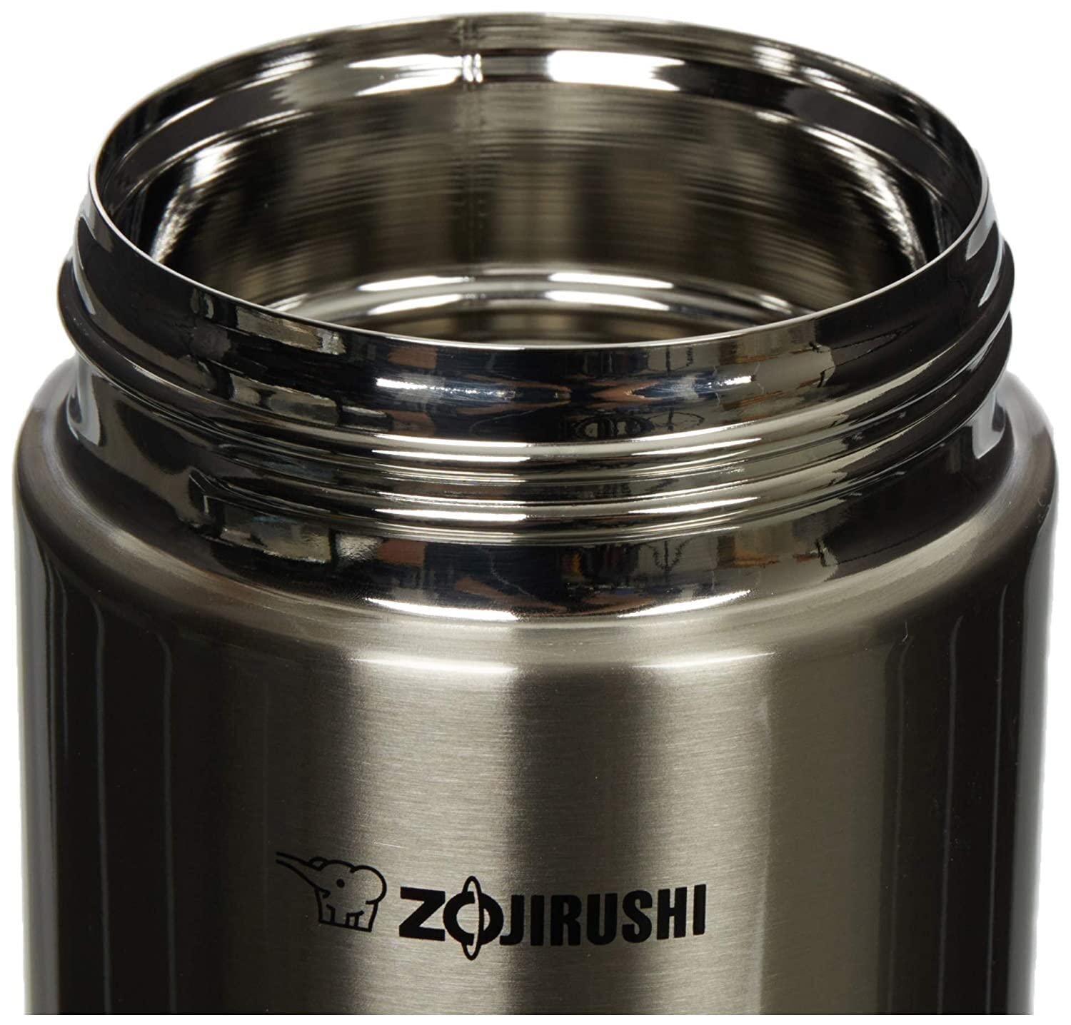 Zojirushi Steel Food Jar, 25-Ounce, Black/Stainless