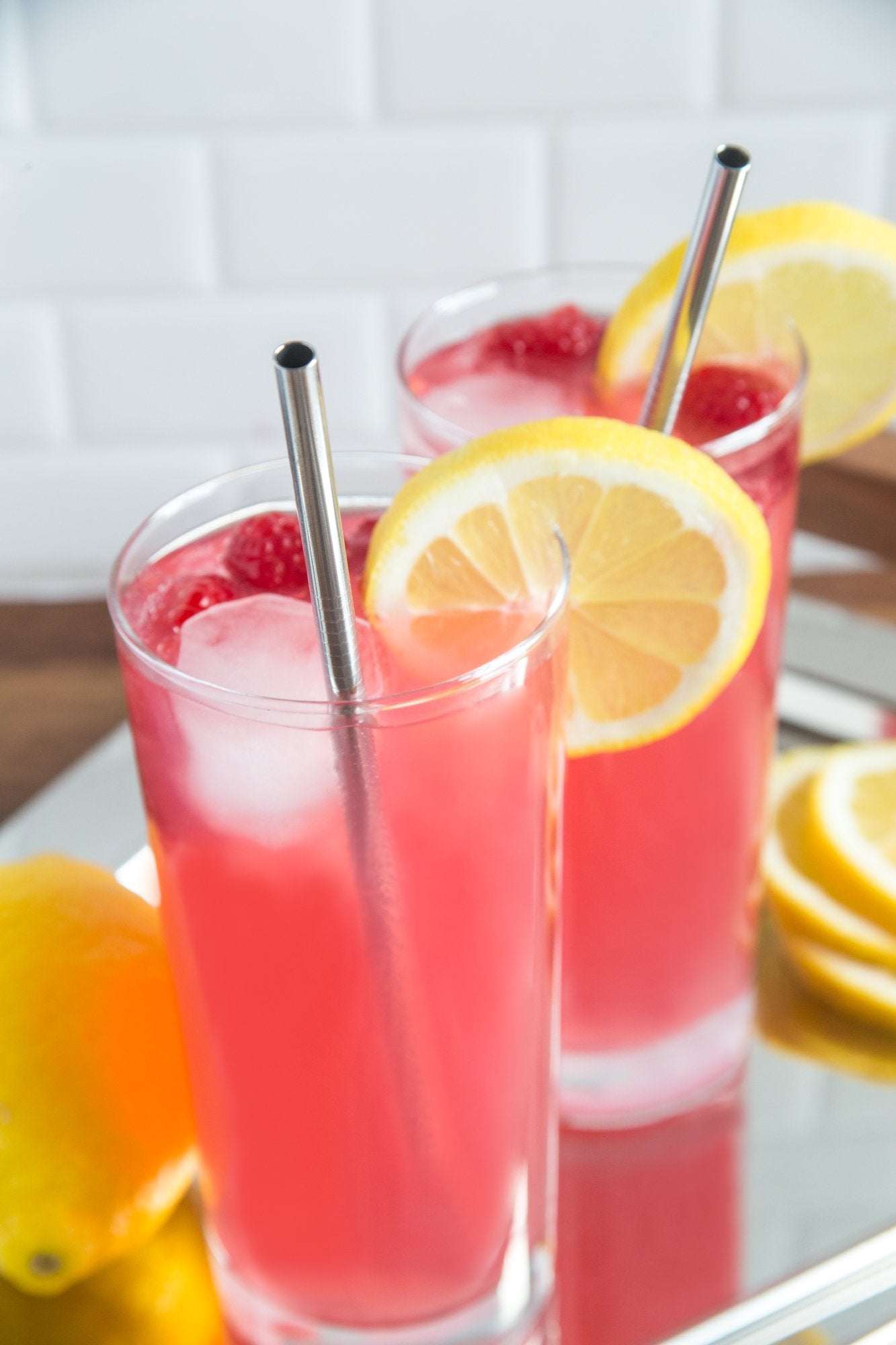 Outset Stainless Steel Straight Reusable Straws, 1 X 4.5 X 10 Inches, Metallic