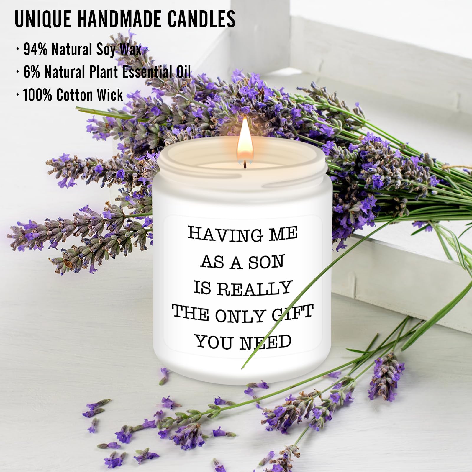 Homsolver Gifts for Mom from Son, Christmas Mothers Day Birthday Gifts for Mom, Stocking Stuffers for Moms, Funny Lavender Mothe