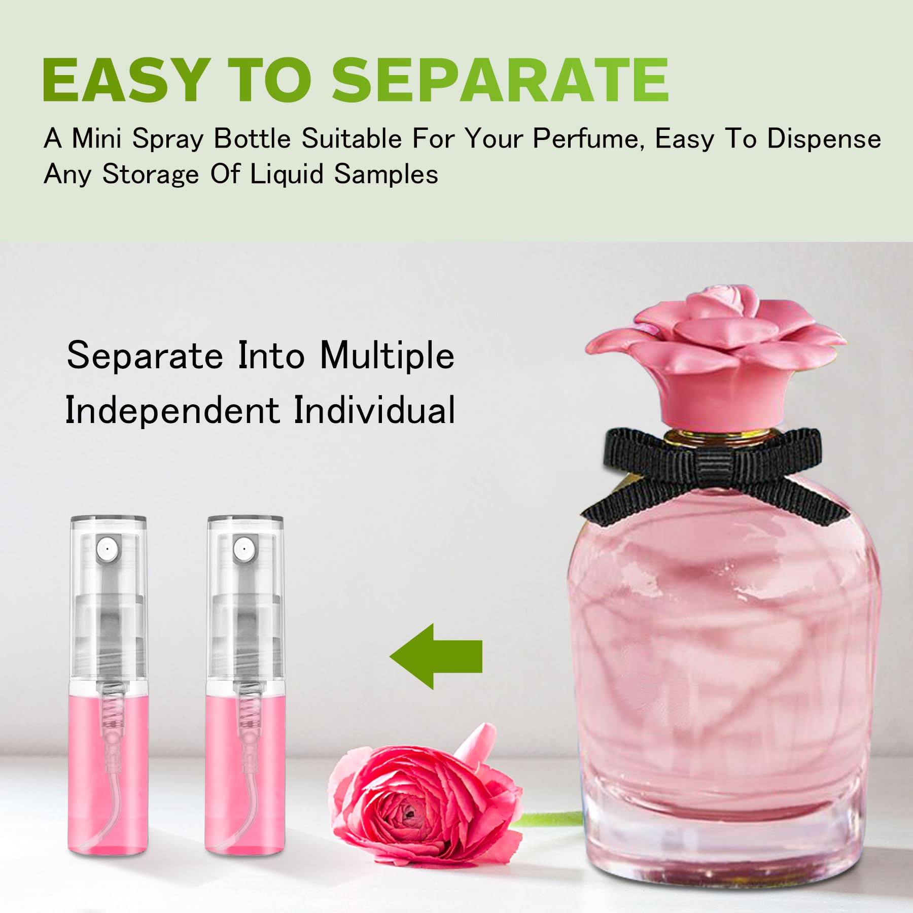 Csdtylh Mini Spray Bottle 3Ml, Refillable Glass Spray Bottle, Glass Bottle Atomizer, Perfume Mouthwash Atomizer For Cleaning 3Ml