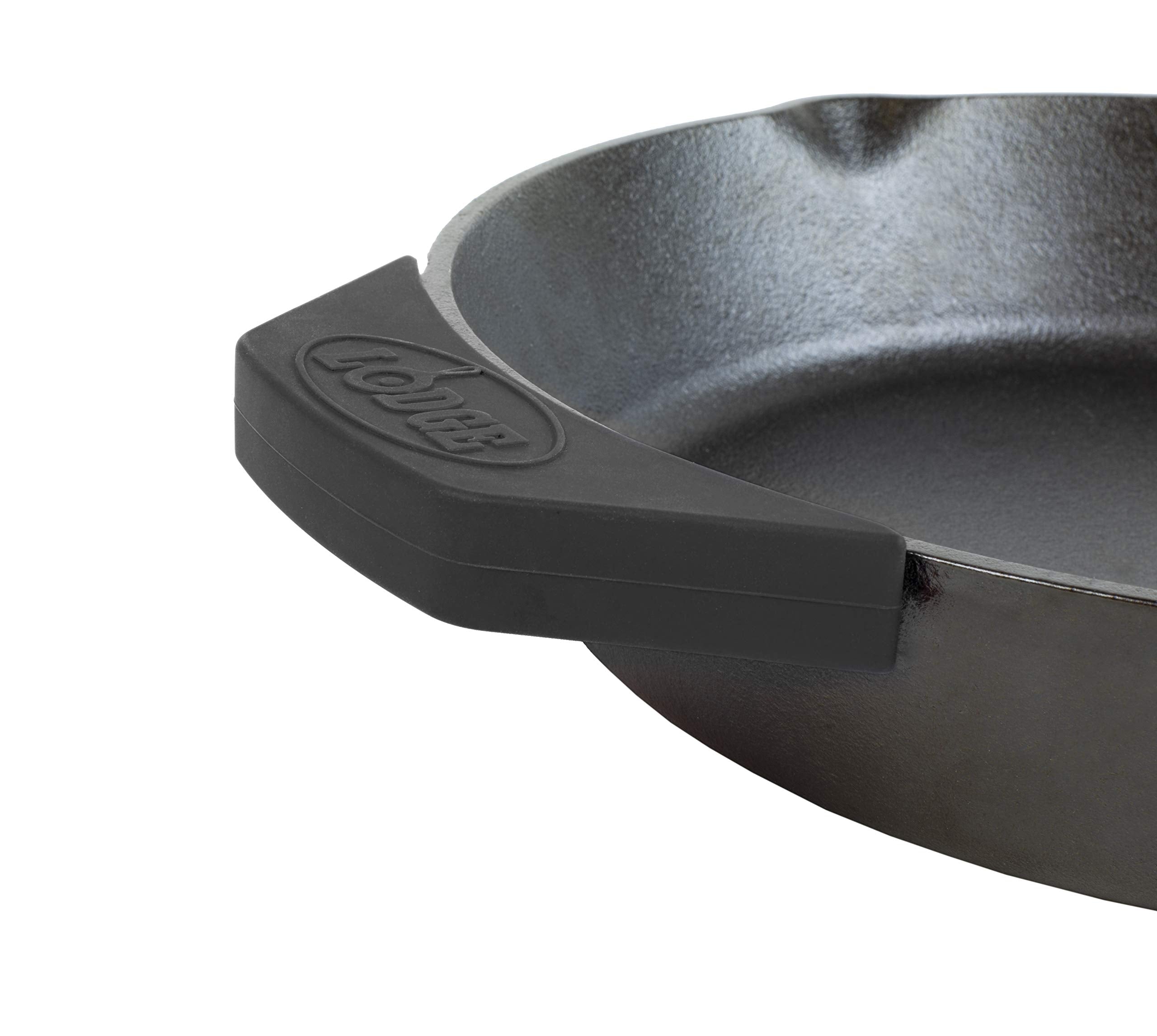 Lodge Silicone Assist Handle Holder - Dishwasher Safe Hot Handle Holder Designed For Traditional Lodge Cast Iron Dual Handle Pro