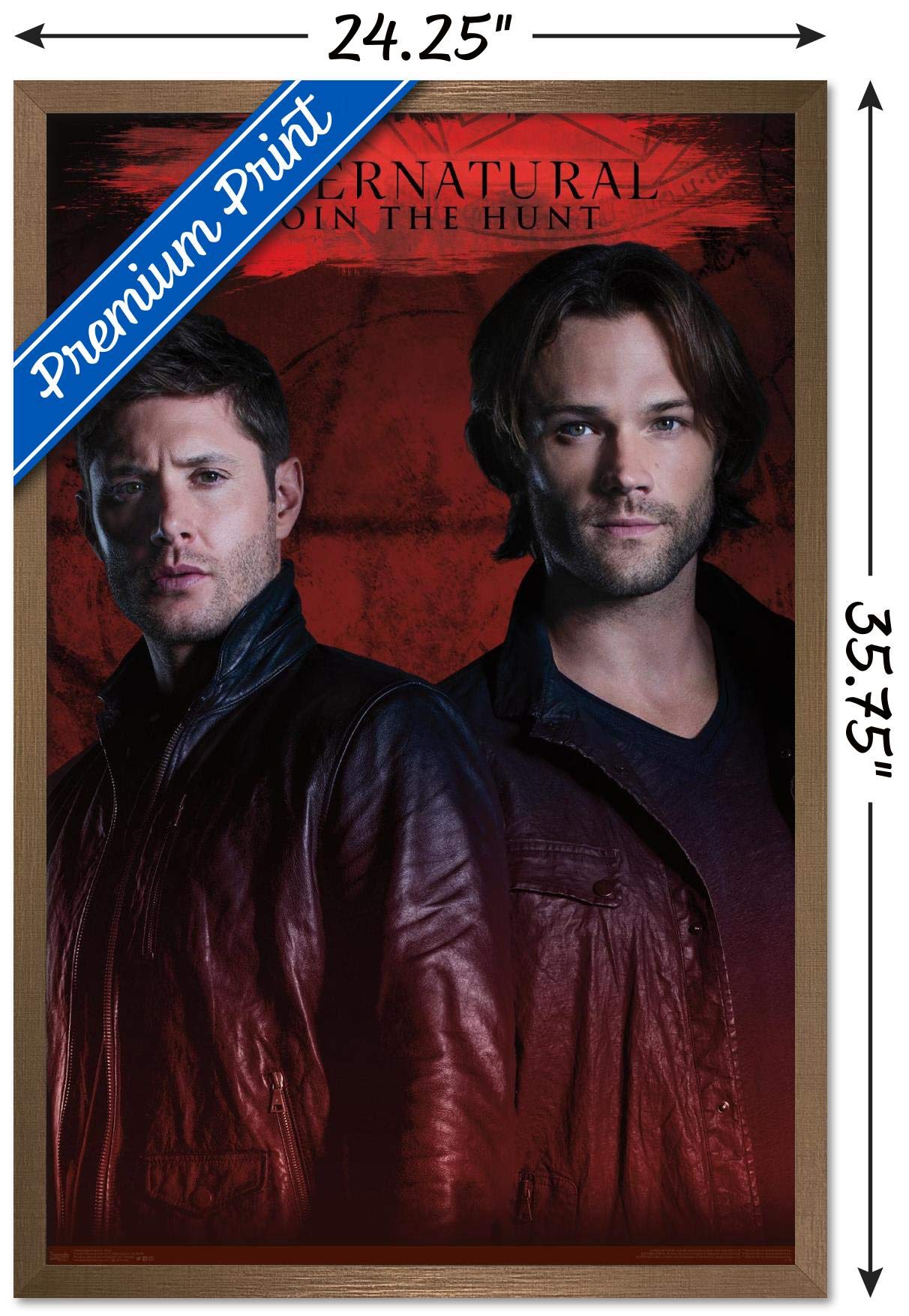 Trends International Supernatural - Red Wall Poster, 22.375'' X 34'', Bronze Framed Version