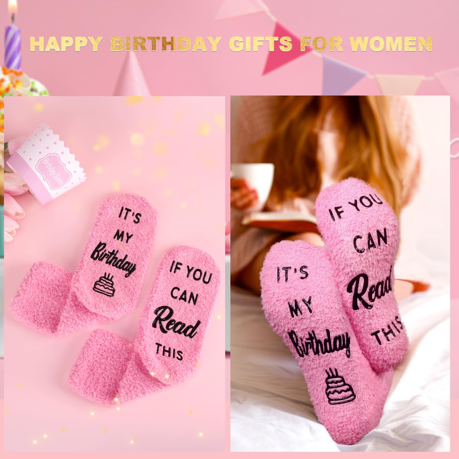 Macevia Birthday Gifts for Women, Unique Happy Birthday Gift Basket for Women Friendship, Funny Birthday Gift Ideas for Her Frie