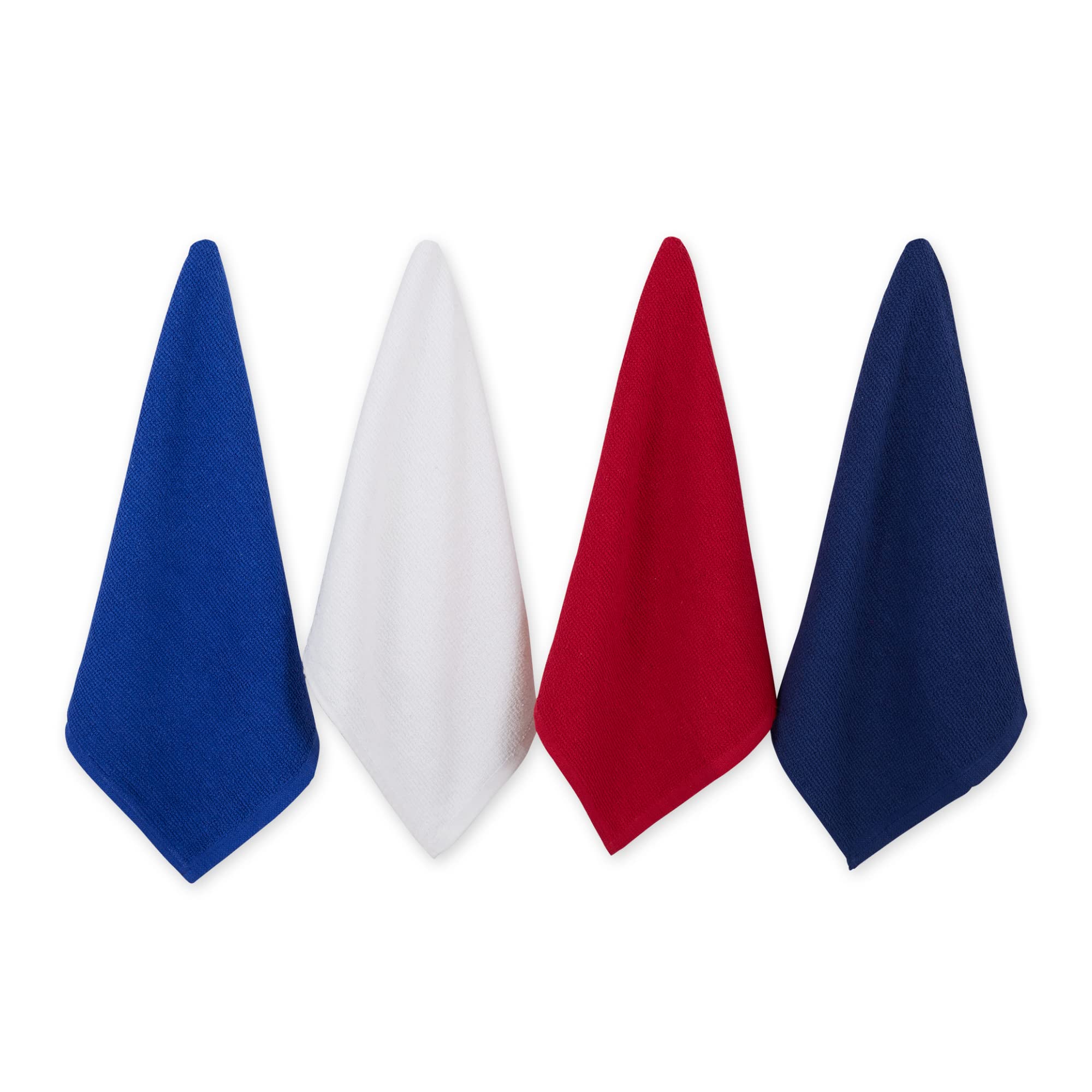 Dii Assorted Patriotic Barmop Dishtowel (Set Of 4)