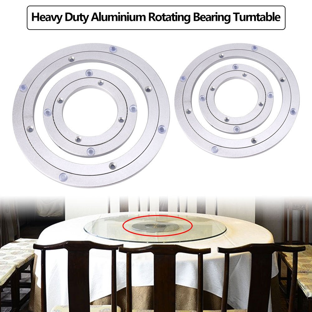Swivel Turntable Heavy Duty Aluminium Alloy Rotating Bearing Turntable Round Dining Table Smooth Swivel Plate For Kaleidoscopes