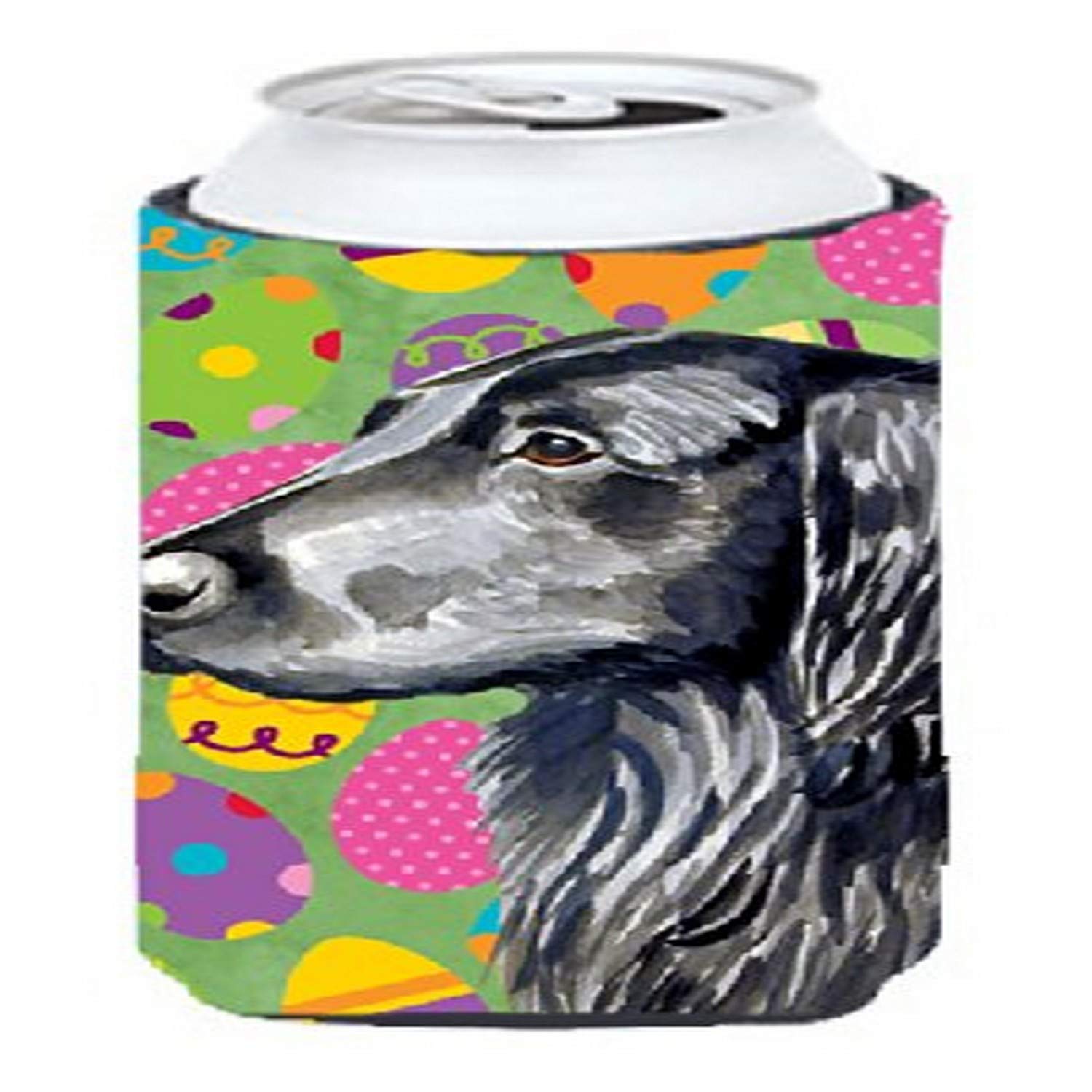 Flat Coated Retriever Easter Eggtravaganza  Tall Boy Beverage Insulator Beverage Insulator Hugger