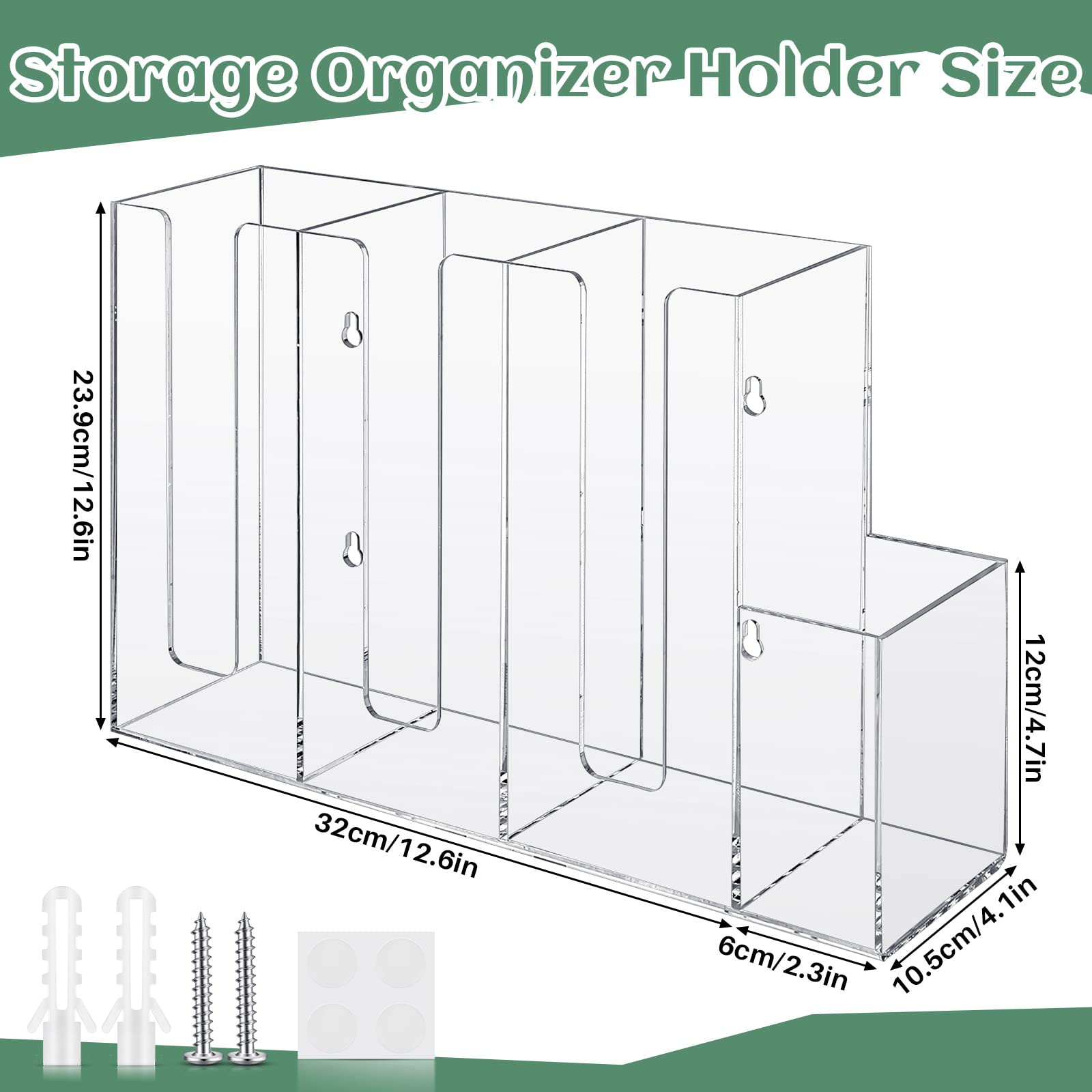 4 Compartments Acrylic Coffee Cup And Lid Storage Organizer Holder Disposable Coffee Cup Dispenser Paper Cup Organizer Plastic C