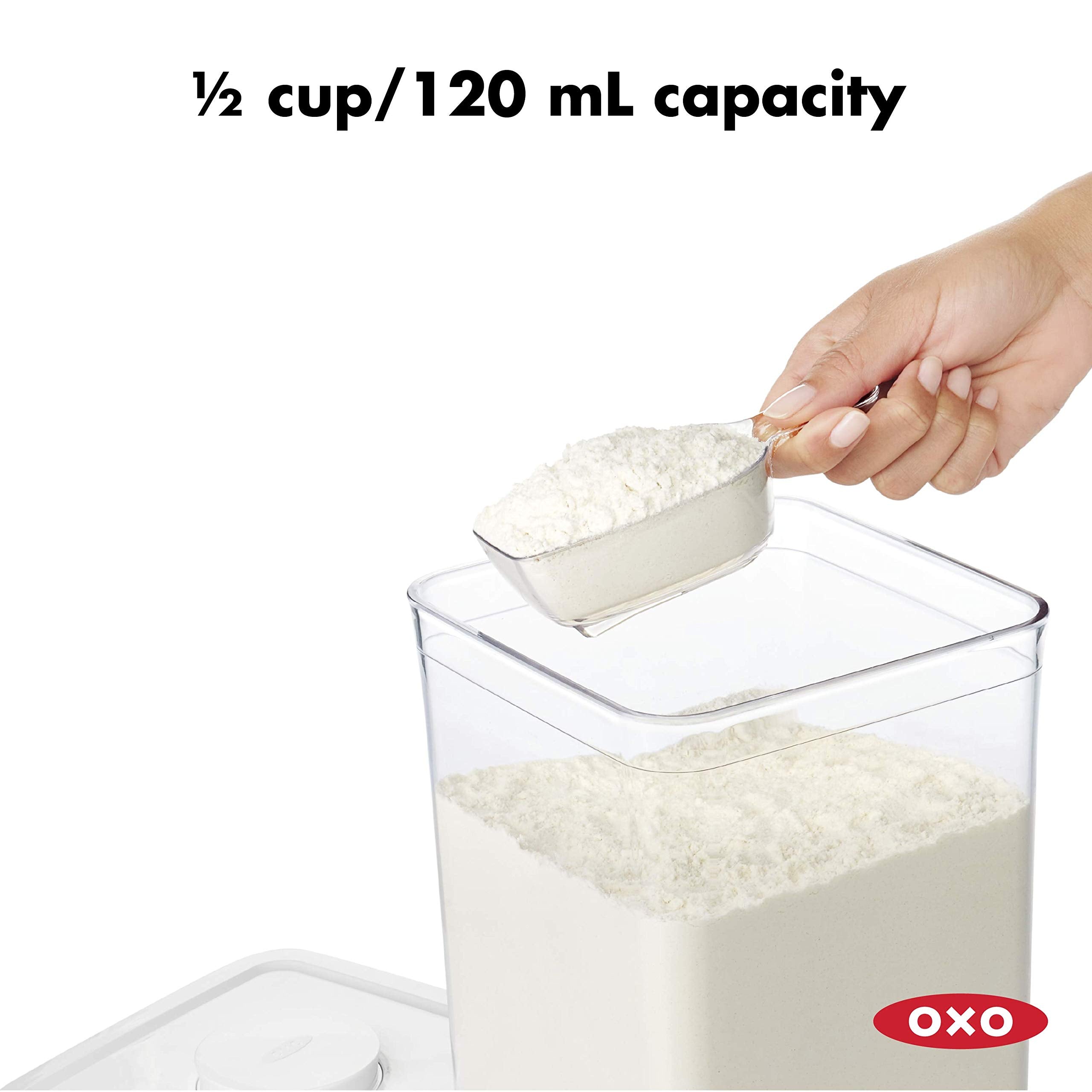 OXO Good Grips POP Container 1/2 Cup Scoop  Clear