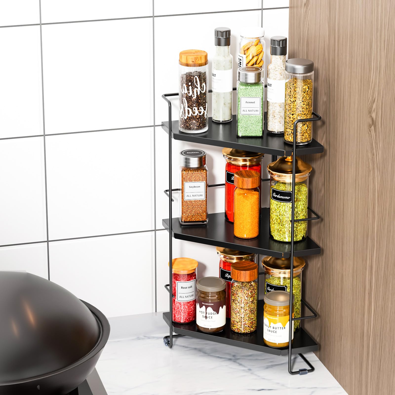 Boivshi 3-Tier Bathroom Organizer, Bathroom Counter Organizer, Bathroom Organizers And Storage For Bathroom, Kitchen Counter, Co