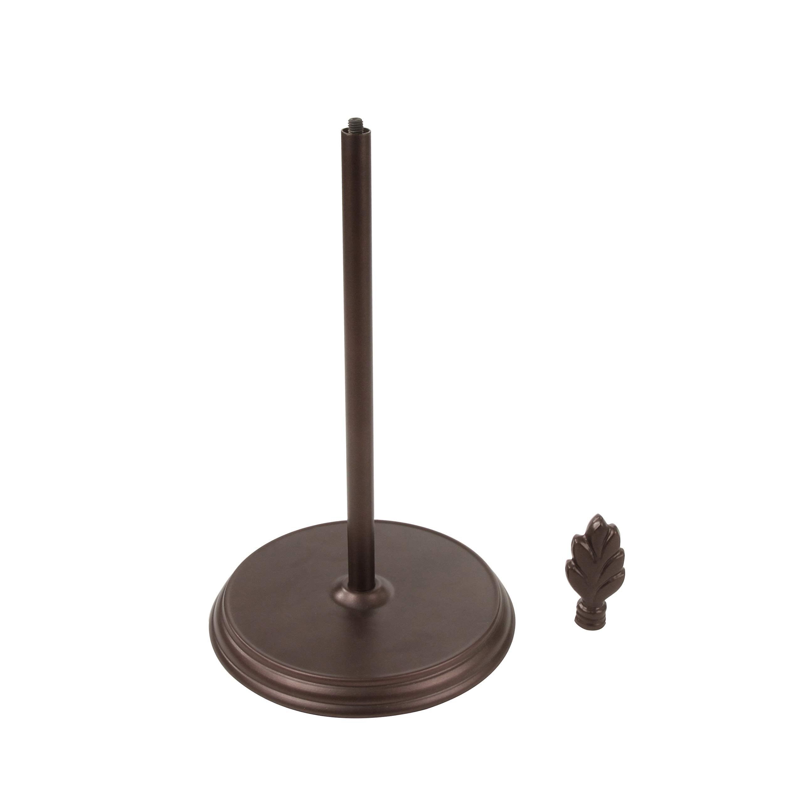 Spectrum Diversified Leaf Cast Iron Dispenser, Nature-Inspired Kitchen Countertop Paper Towel Holder, Holds Both Standard & Jumb