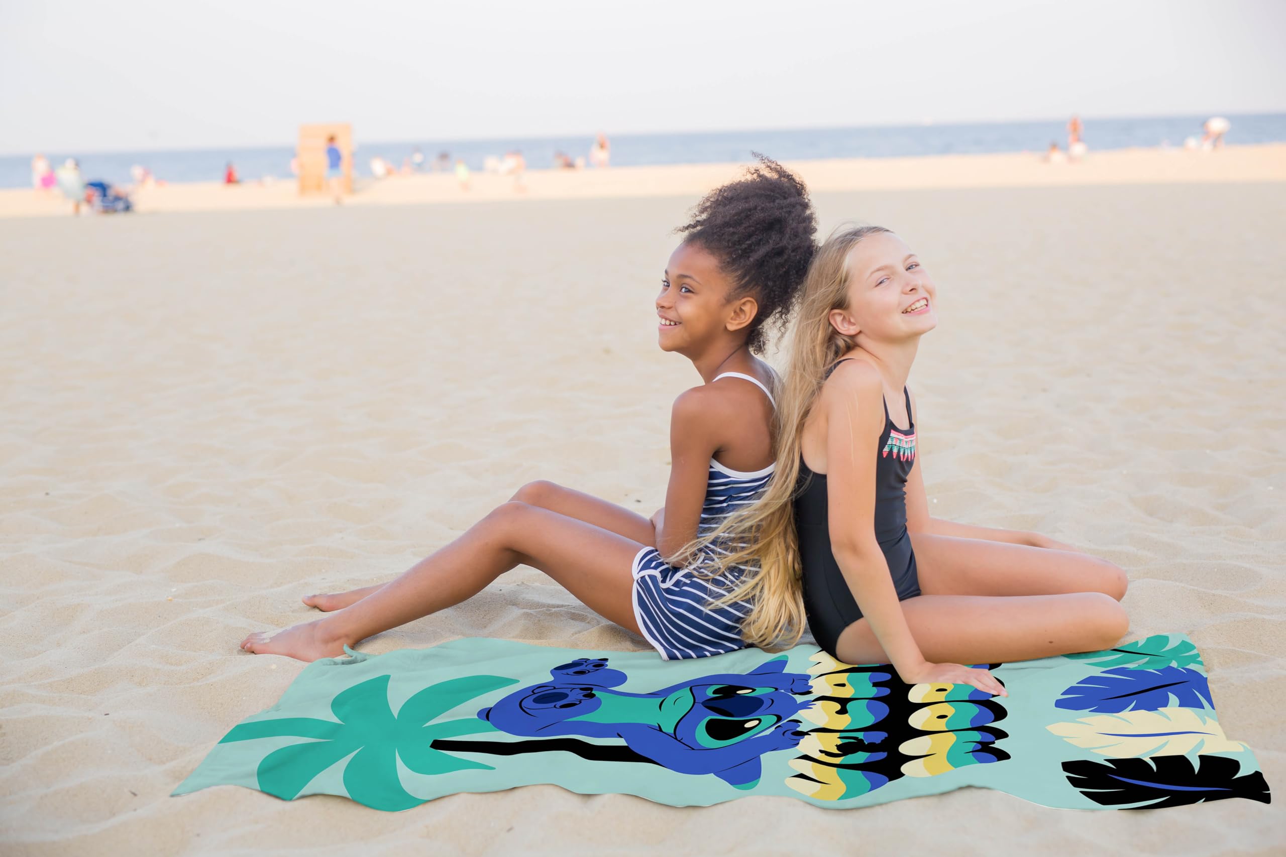Disney Lilo & Stitch Kids Bath Pool Beach Towel - Super Soft & Absorbent 100% Cotton Towel  Measures 28 x 58