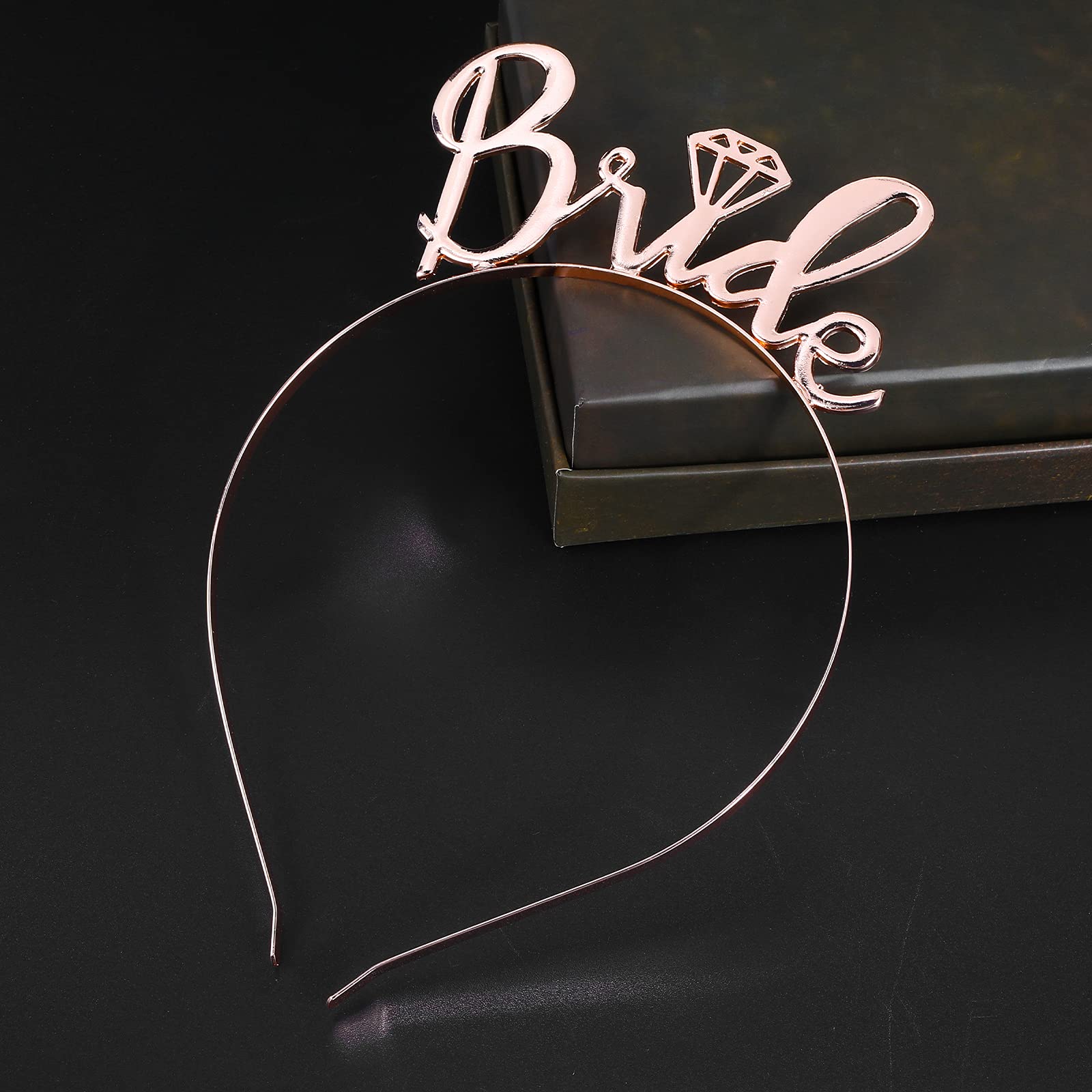 Yolev Bride to Be Set Bachelorette Party Accessories Bridal Shower Decoration Accessories Bride to Be Sash  Bridal Tiara  Veil for Bachelorette Party Supplies  Wedding Party Decoration