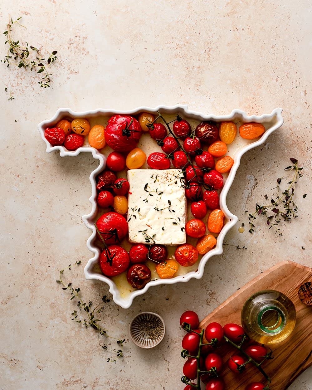 WORLD PLATES Spain Shaped Baking Dish Serving Platter or Decorative Tray Charming Porcelain Bakeware Oven Microwave and Dishwash