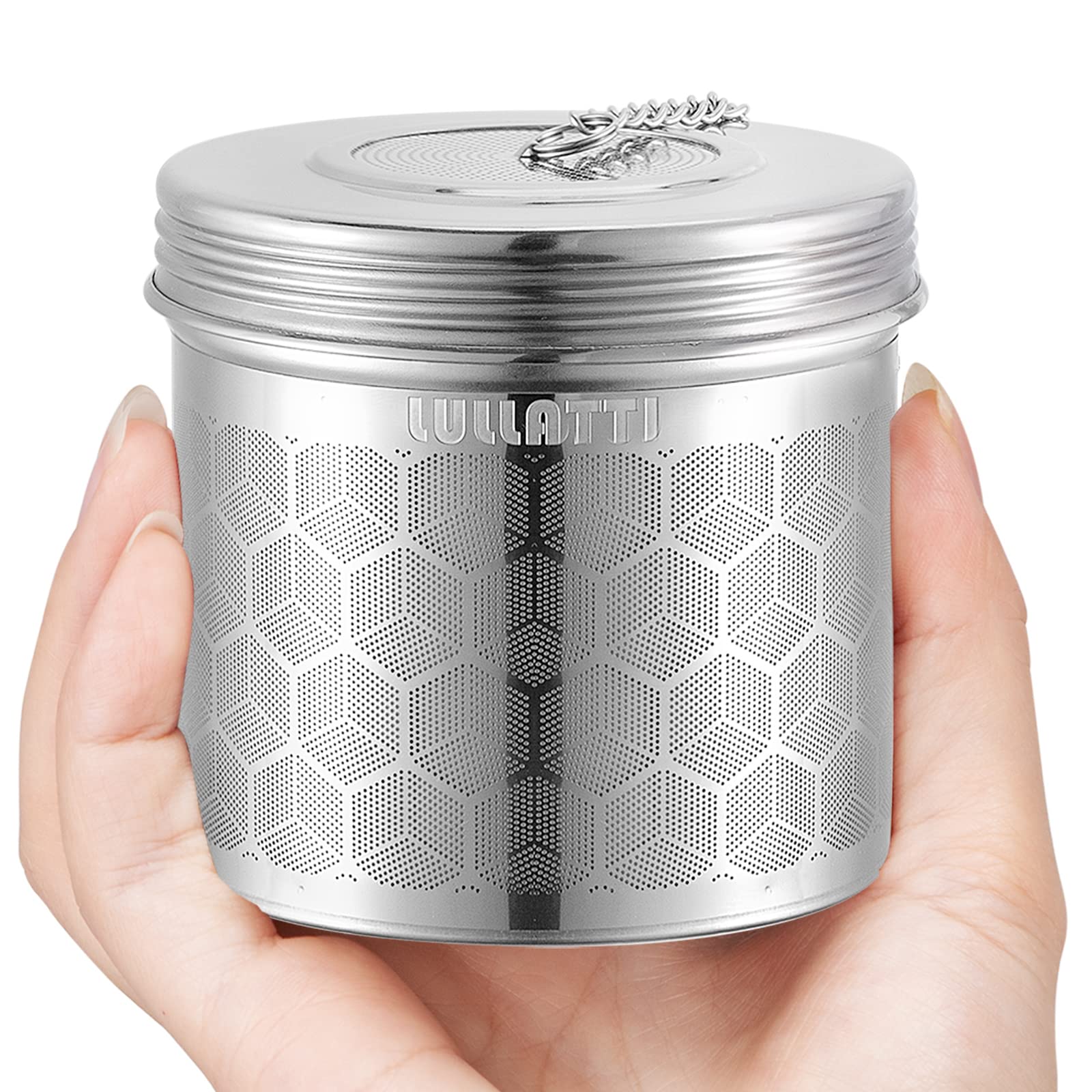 Lullatti Extra Large Tea Ball Infuser For Pitcher(2 Pack), 18/8 Stainless Steel Tea Steeper, Extra Fine Mesh Tea Strainer Perfec