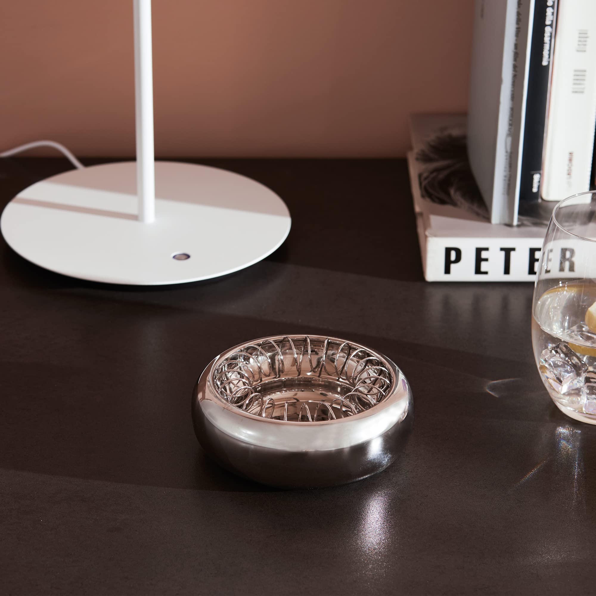 Alessi Aleesi 7690/16 Stainless Steel Ash Tray, 16 Cm, Silver