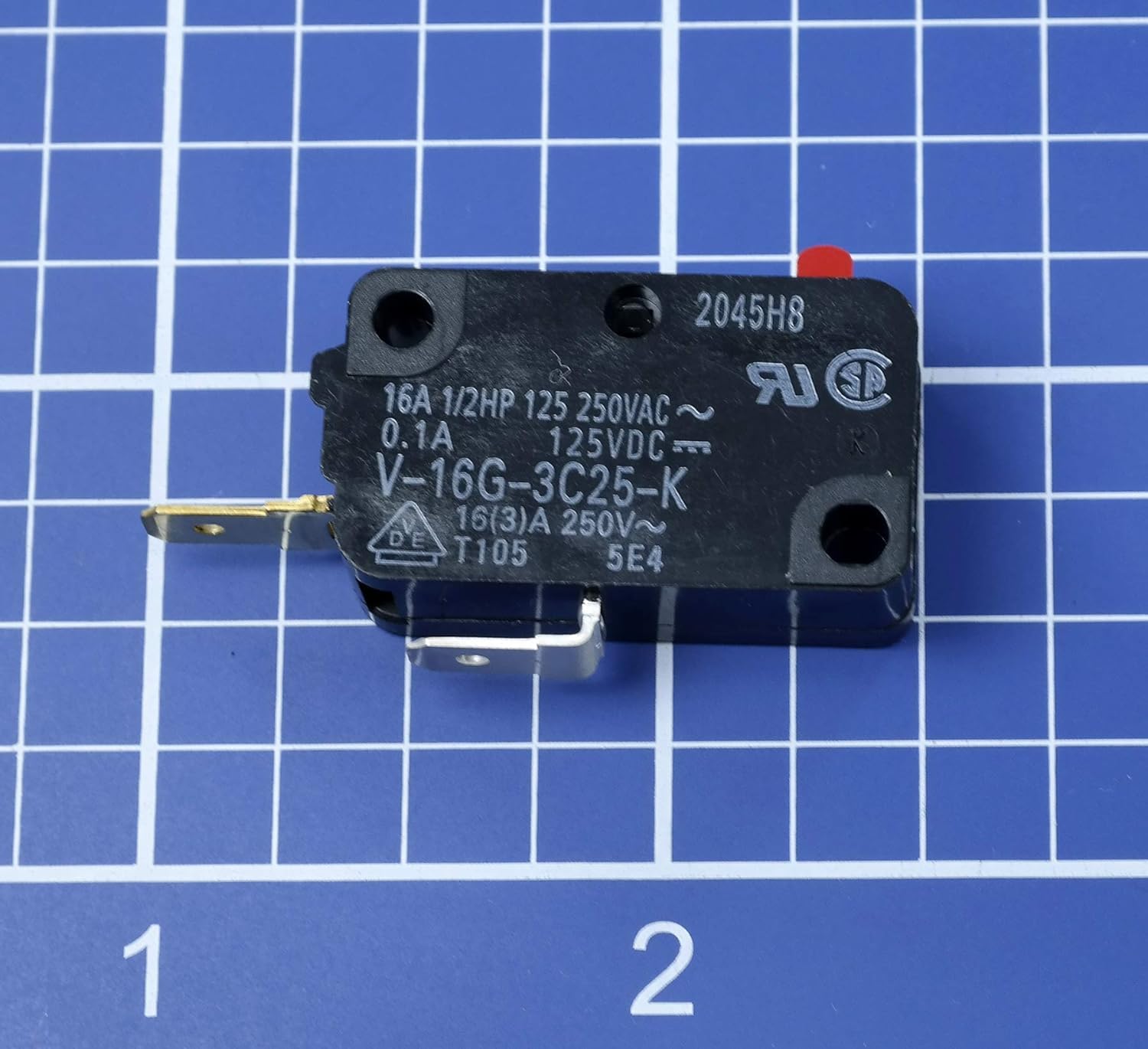 2-Pack (Mini Micro Switch) Microwave Oven Door Switch Replacements Wb24X10038 Wb24X10076 Gsm-V1603A2 28Qbp0497, Fa63