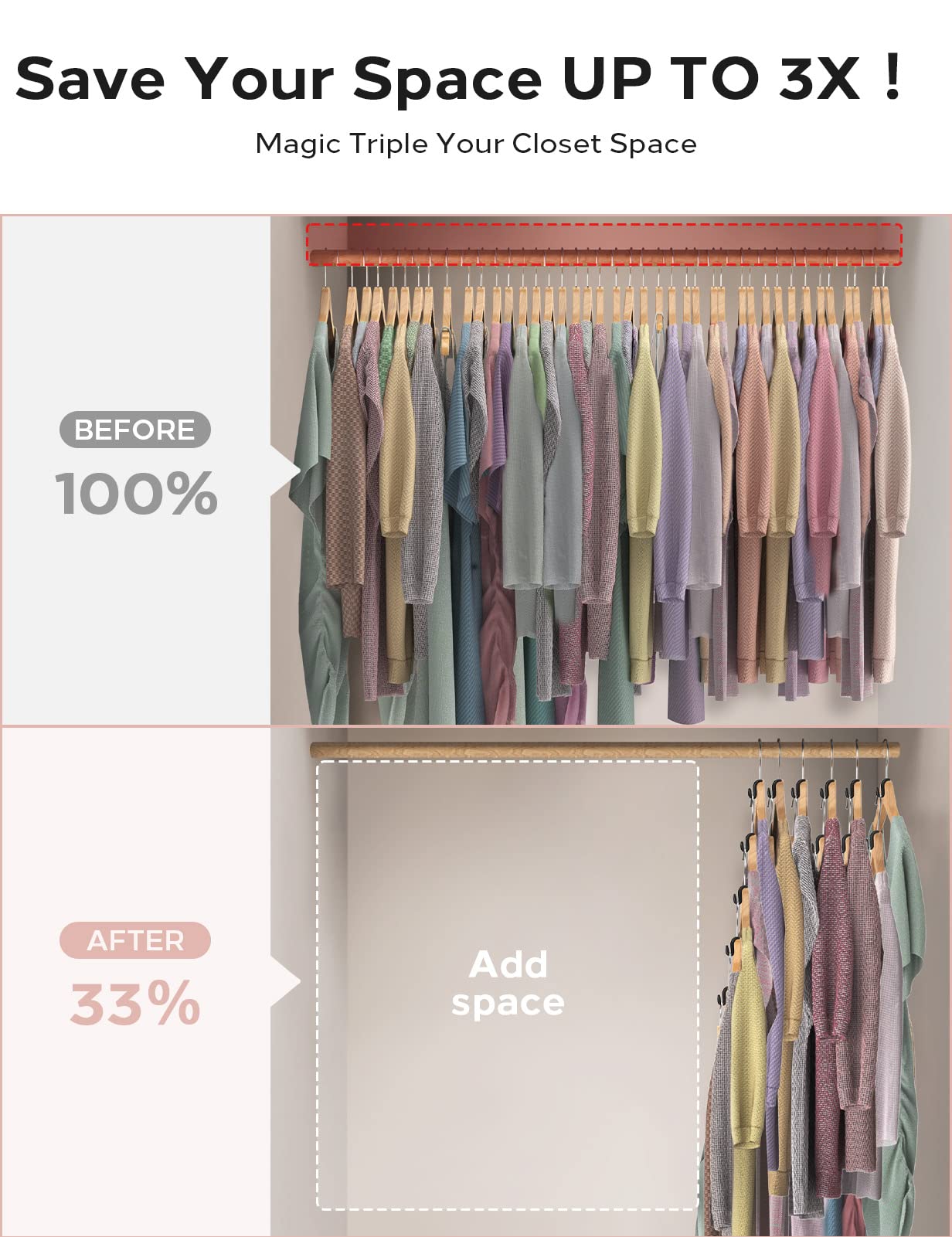 Velvet Clothes Hanger Connector Hooks[Non-Slip Complement Velvet Hangers] Hanger Hooks Space Saver Hanger Extender Hooks Felt Sp