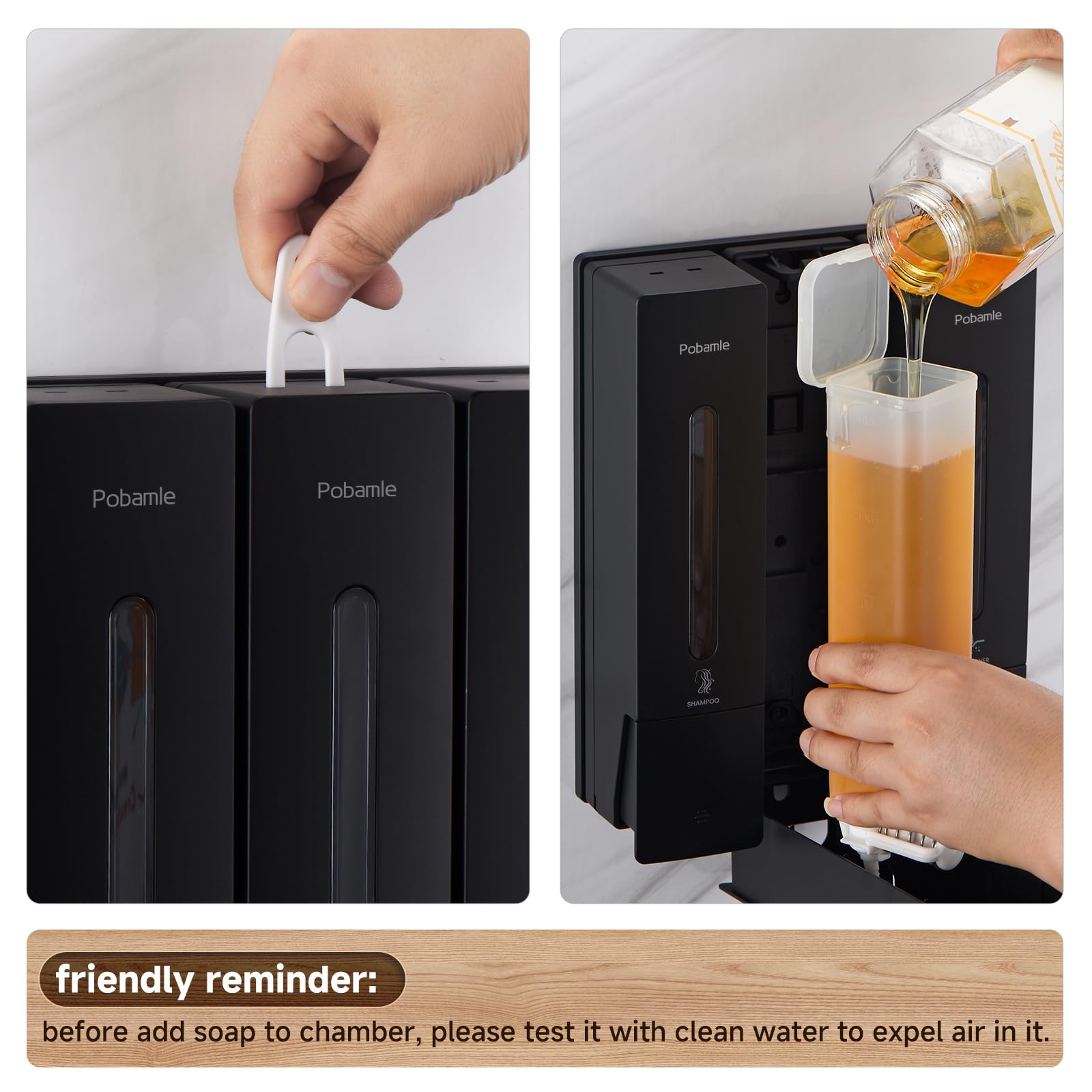 1984 Shower Soap Dispenser Bathroom Set Shampoo Conditioner Body Wash Dispenser Wall Mounted Shower Shampoo Dispenser 3 Chamber