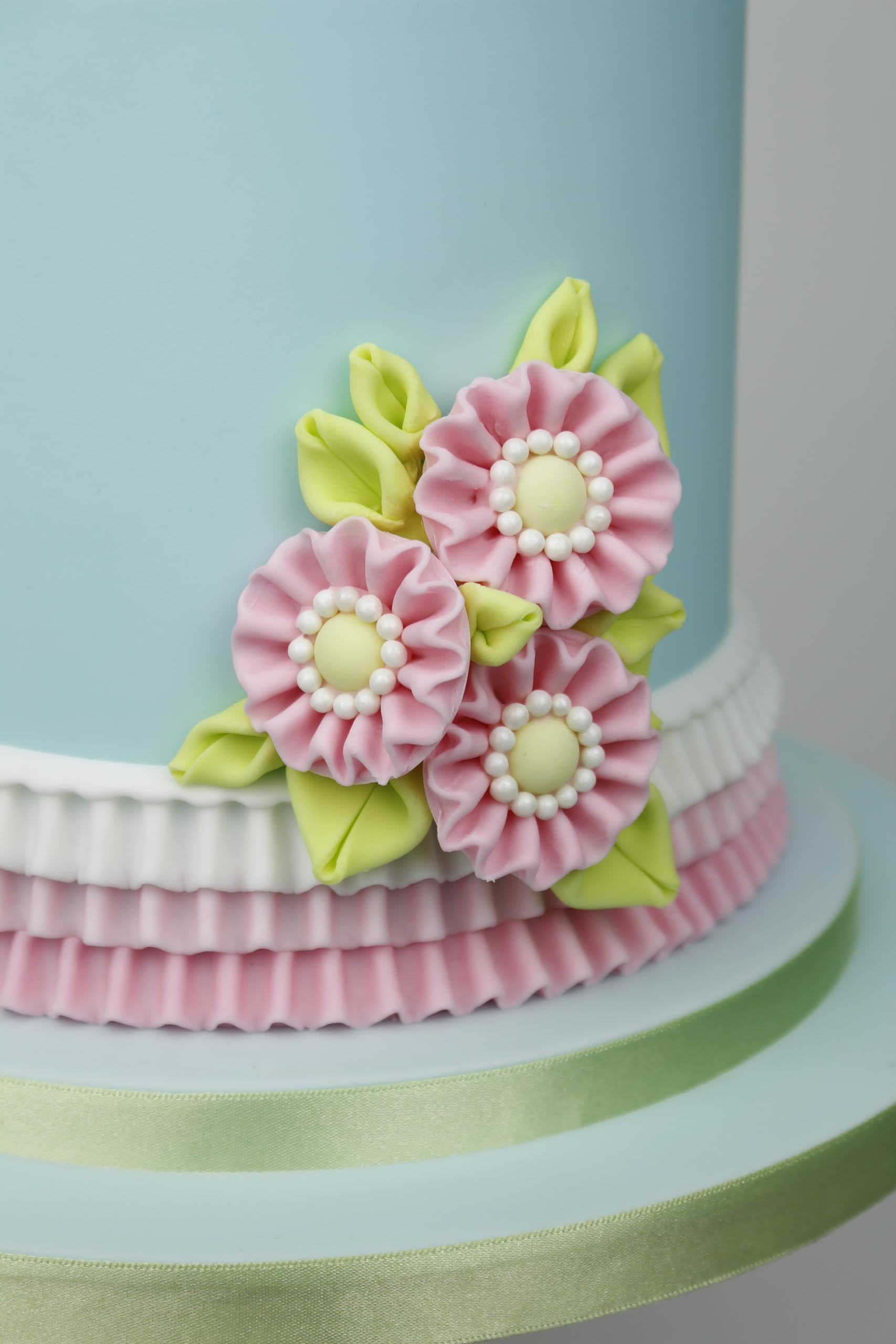 Katy Sue Small Ruffle Silicone Mold For Lambeth Style Cake Decorating - Ruffle Size 7.9 X 0.7 X 0.2 Inches