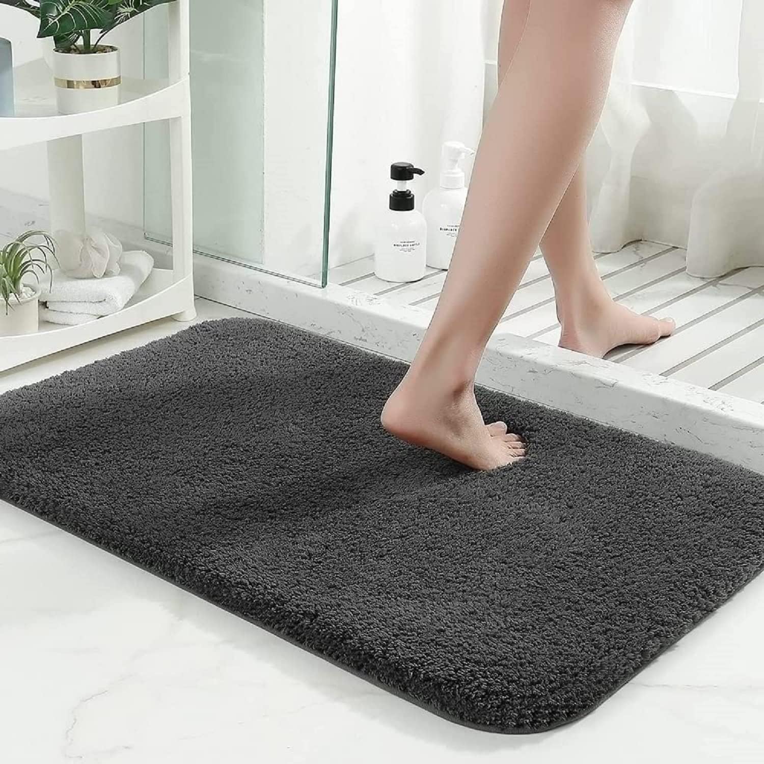 VHM Microfiber Door Mats for Home AntiSkid Bath Mat | Floor Mat, Doormat, Bathroom Mat | Super Absorbent Soft Carpet (60 x 40 c