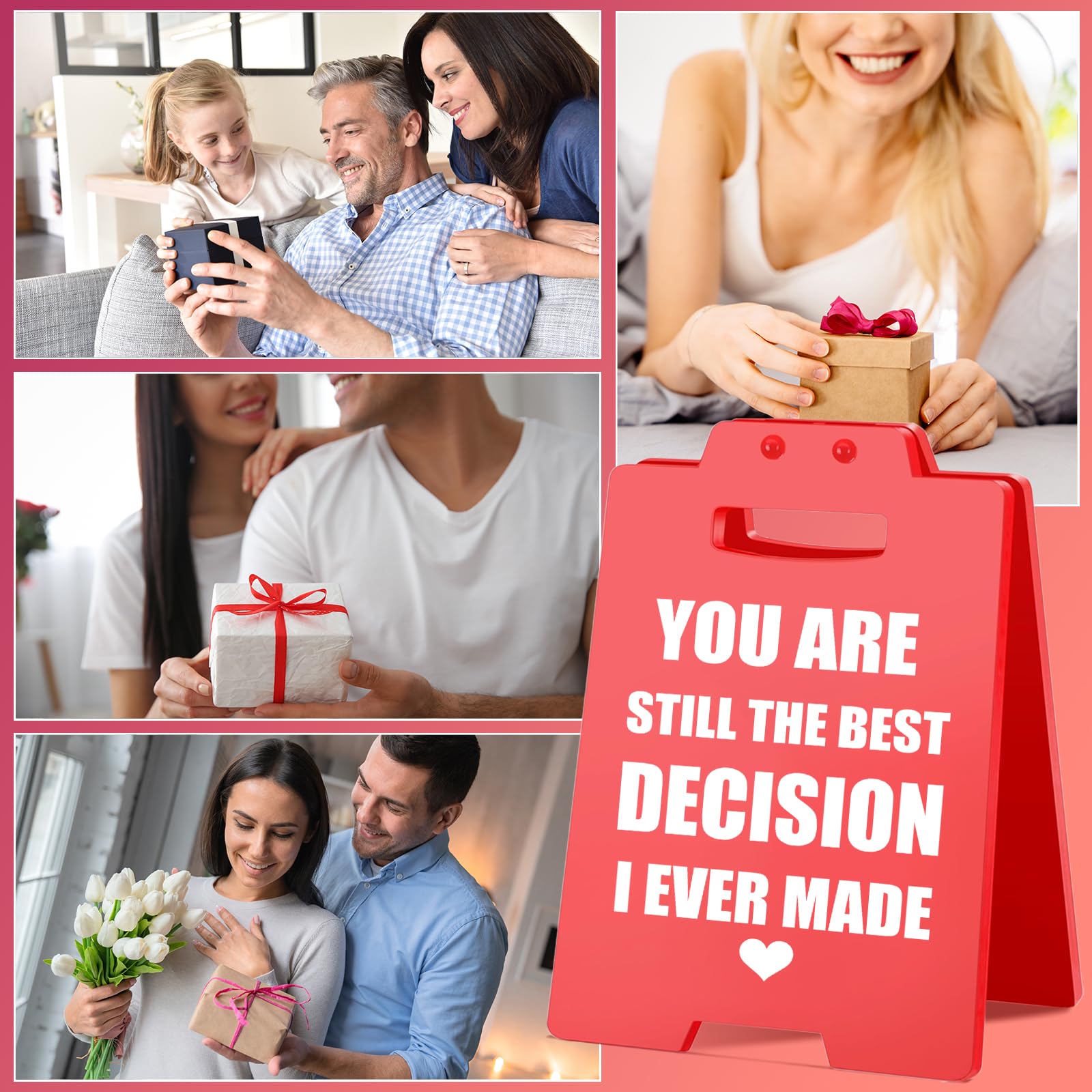 Anniversary Romantic Gifts for Men, Women, Boyfriend, Girlfriend, Husband, Wife, Coupl Valentines Day Decor Sign, Sentimental Ho