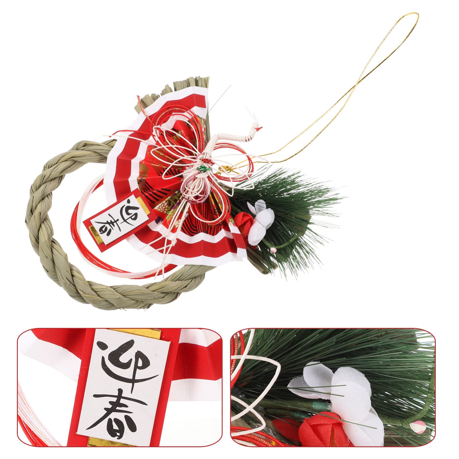 PRETYZOOM New Year Door Pine Pendant Chinese New Year Pendants Ornament Japanese Restaurant s Ornament Spring Home Decor Chinese