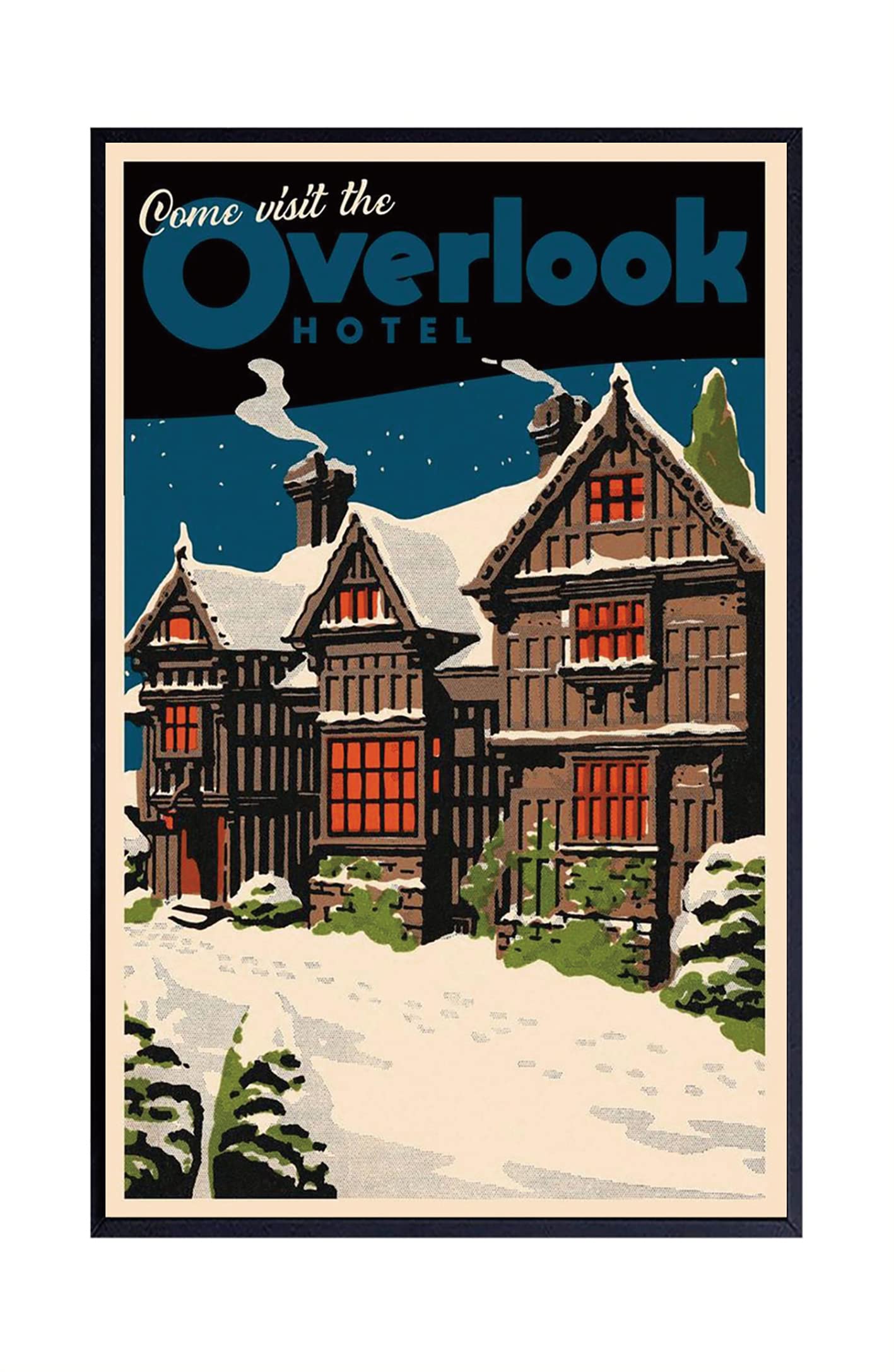 Come Visit The Overlook Hotel Famous Movie Vintage Travel Cool Wall Decor Art Print Poster Frameless Gift 12''X 18'' (30Cm X 46C