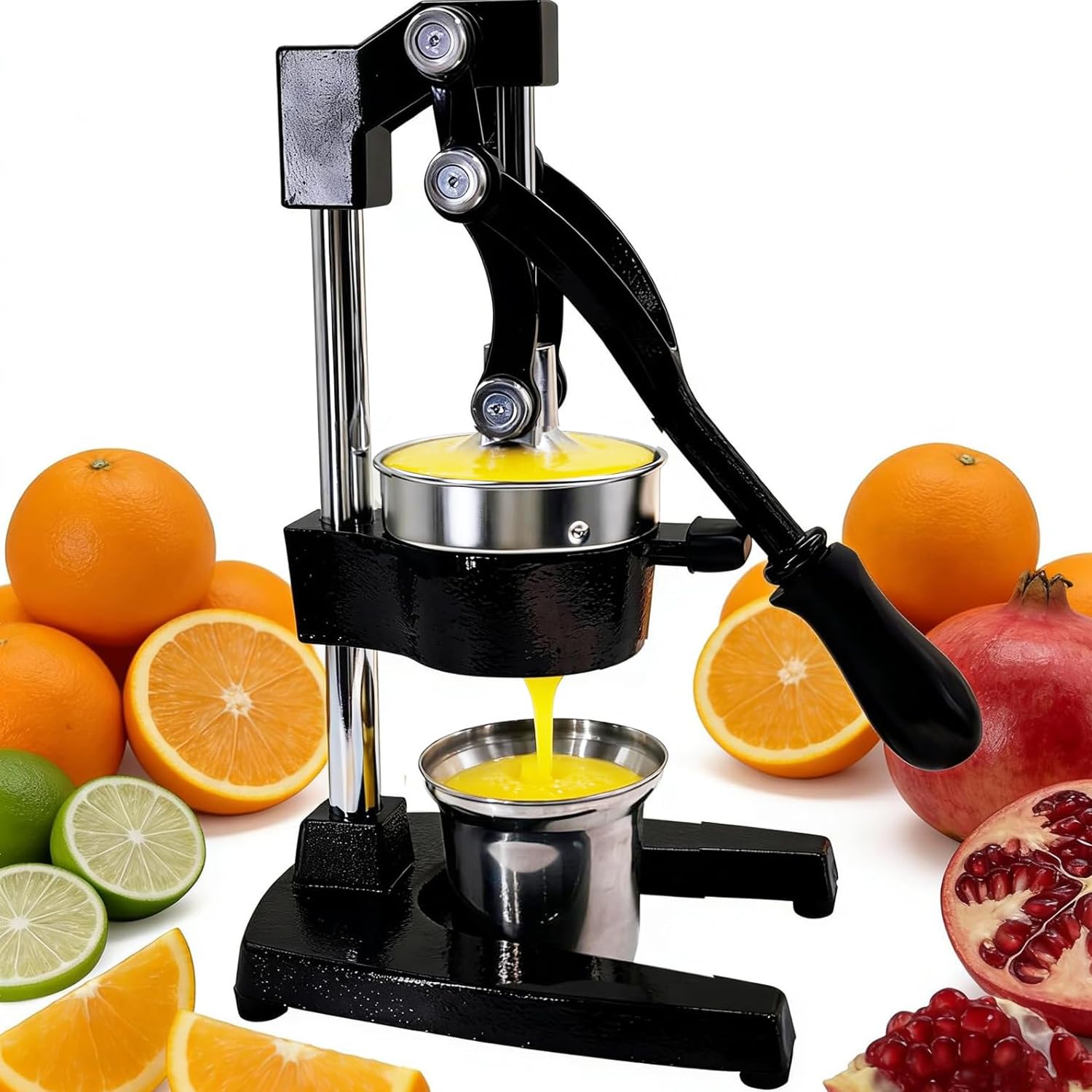 Manual Citrus Juicer, Cast Iron Lemon Squeezer For Orange Lime