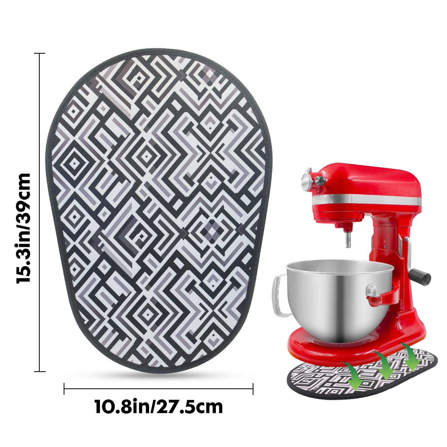 Mixer Slider Mat For Kitchen Aid - Sliding Mat For Kitchen Aid 5-8 Qt Bowl Lift Stand Mixer, Professional 600 Mixer Attachment C