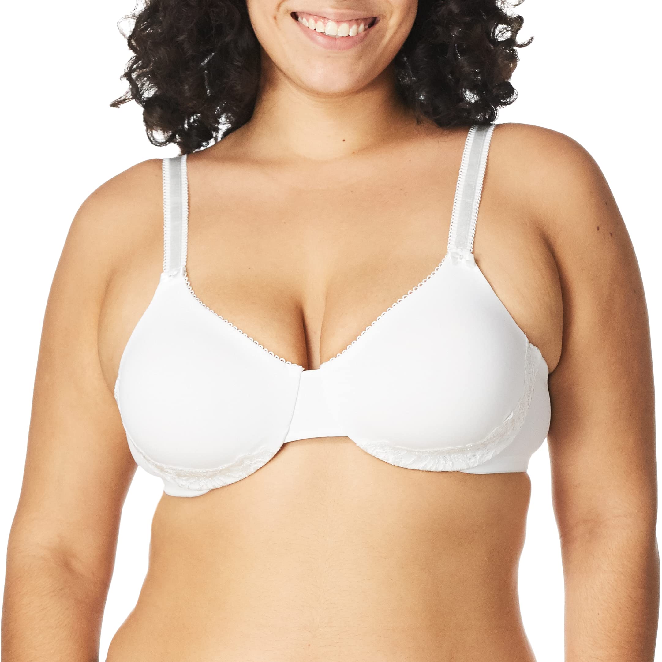 Olga Womens Luxury Lift Underwire Bras, White, 36C Us