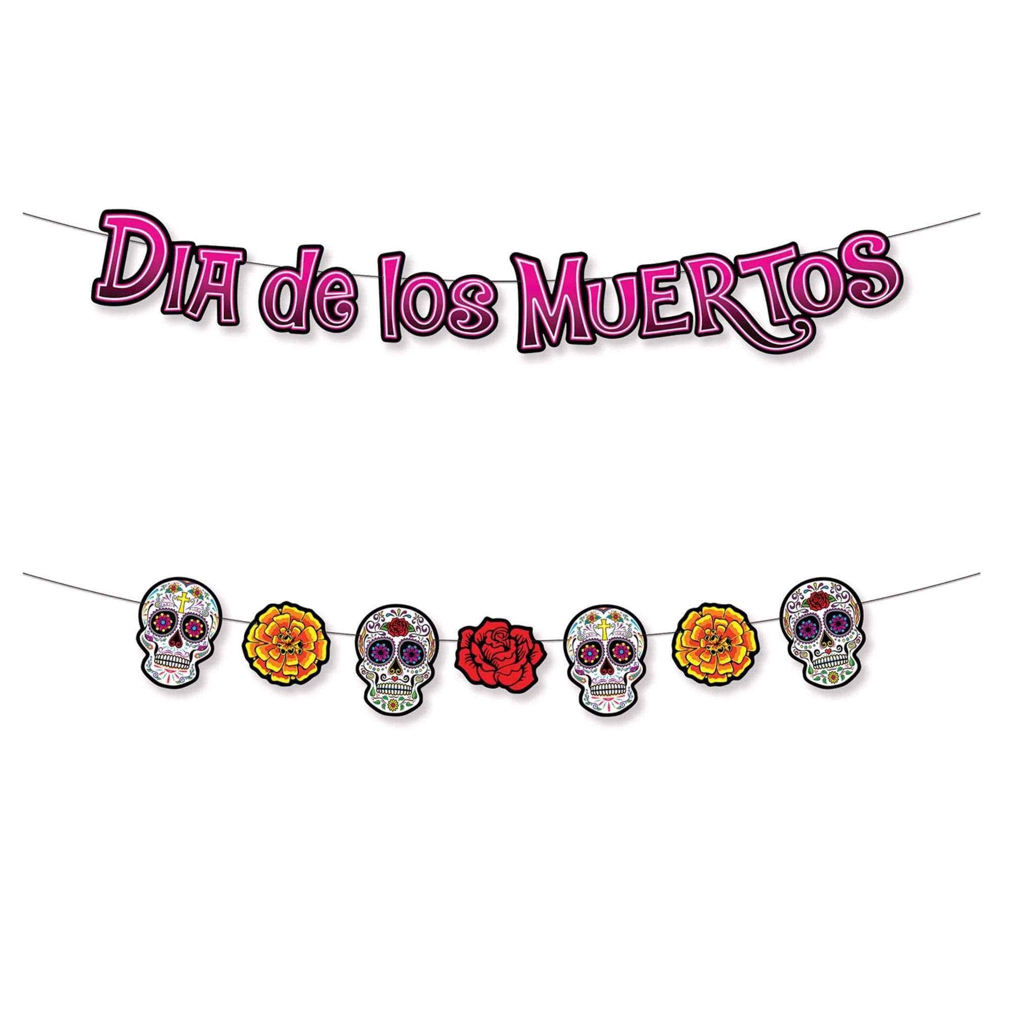 Beistle Dia De Los Muertos String Banner- 1 Pc.