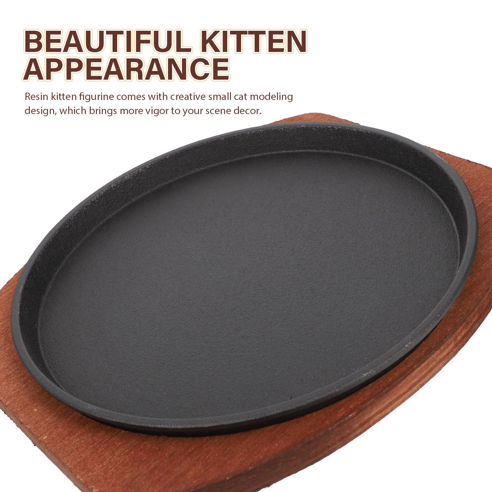 Fajita Plate Cast Iron Fajita Pan With Wooden Tray Sizzling Japanese Steak Plate For Home Restaurant