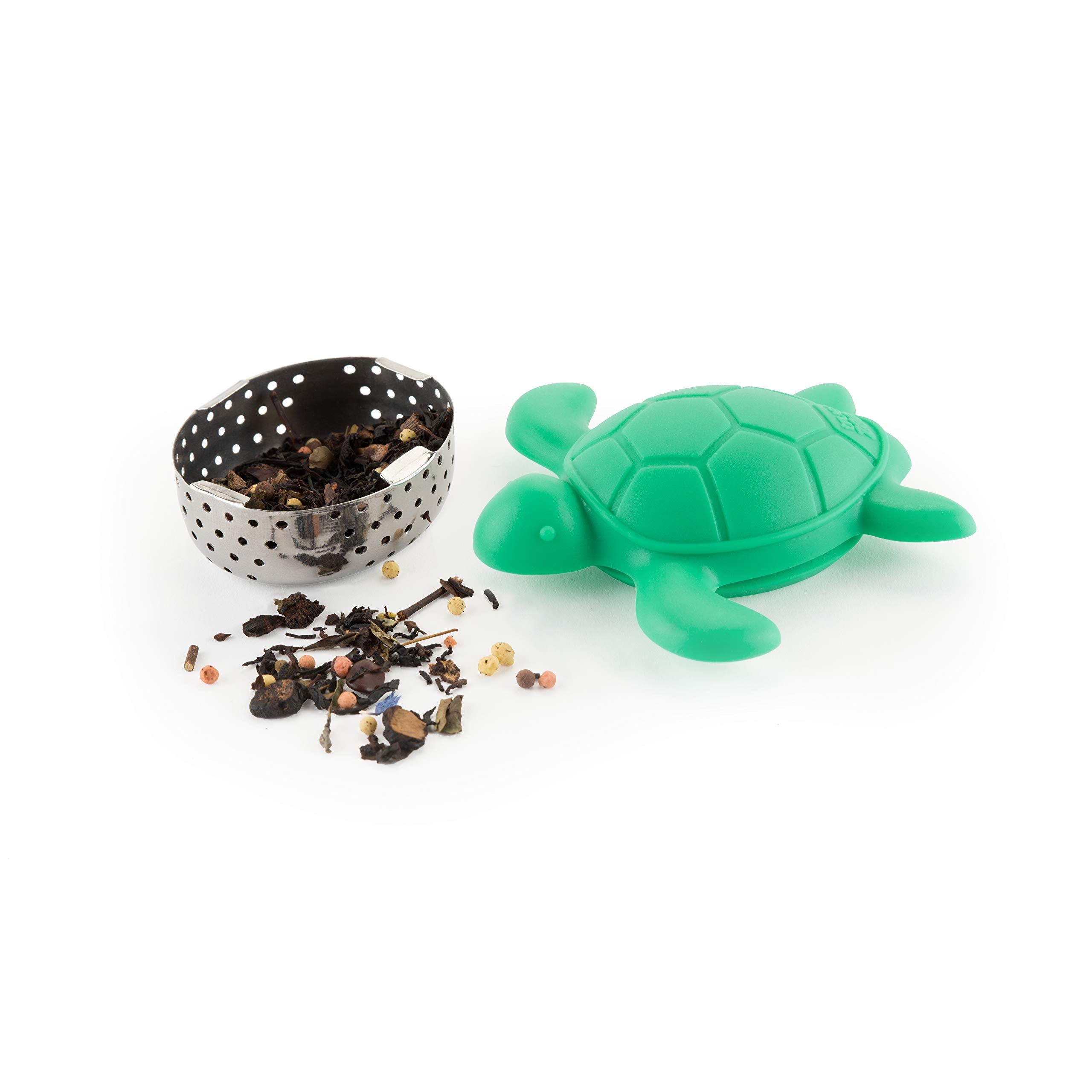 Turtle Tea Infuser Stainless Steel And Silicone Turtle Shaped Loose Leaf Tea Infuser By Truezoo