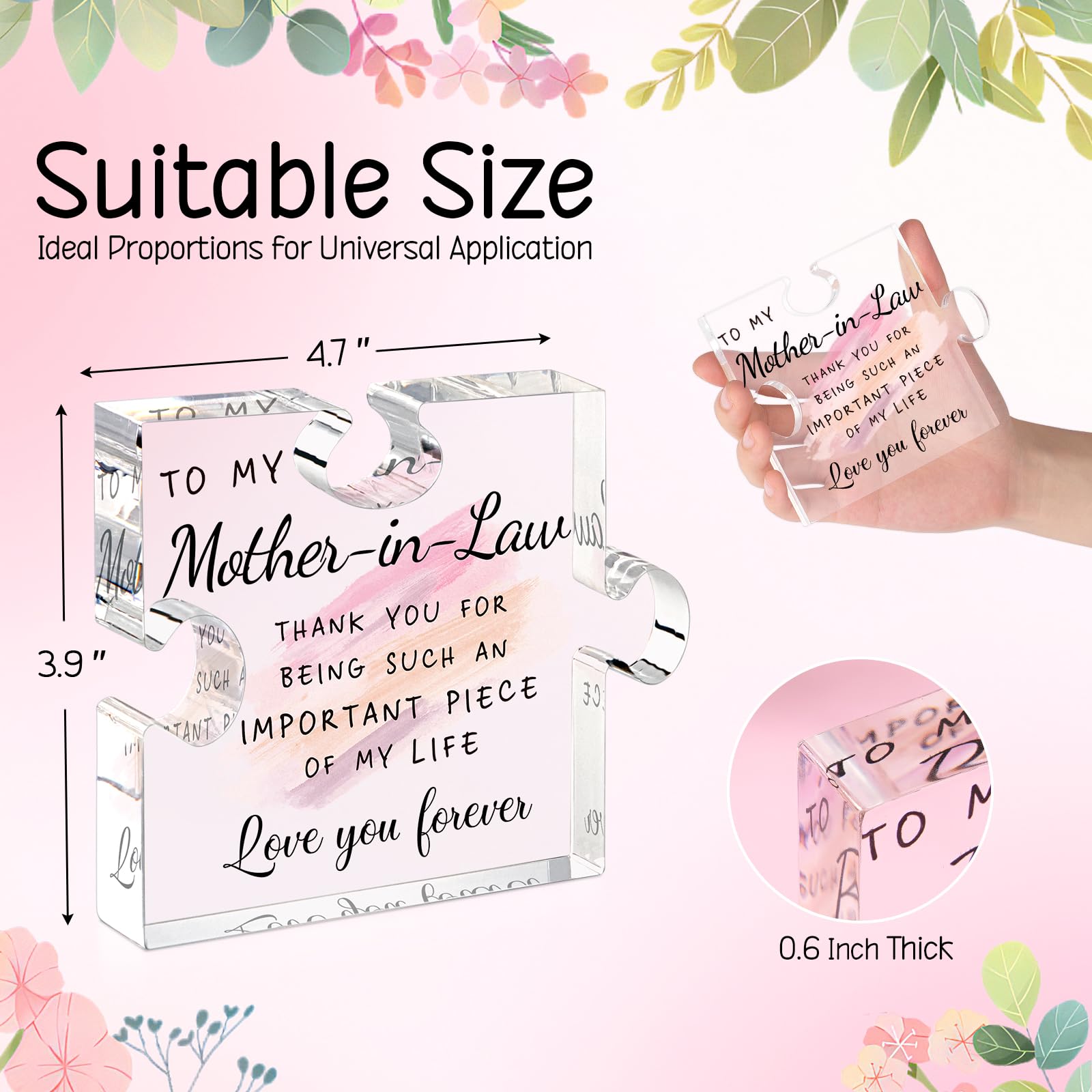 LukieJac Mother in Law Gifts from Daughter in Law - Gifts for Mother in Law Mothers Day for Mother of The Groom Bride Best Mom P