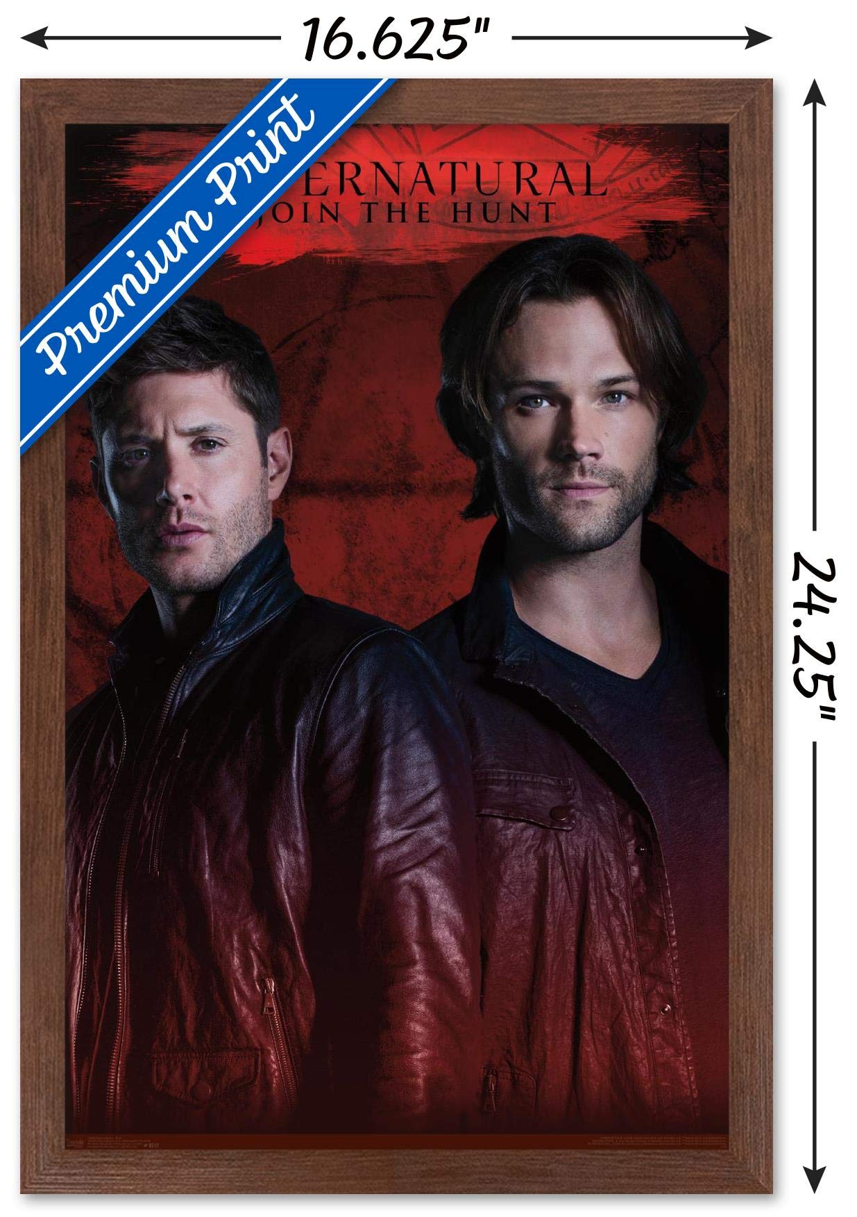 Trends International Supernatural - Red Wall Poster, 14.725'' X 22.375'', Mahogany Framed Version