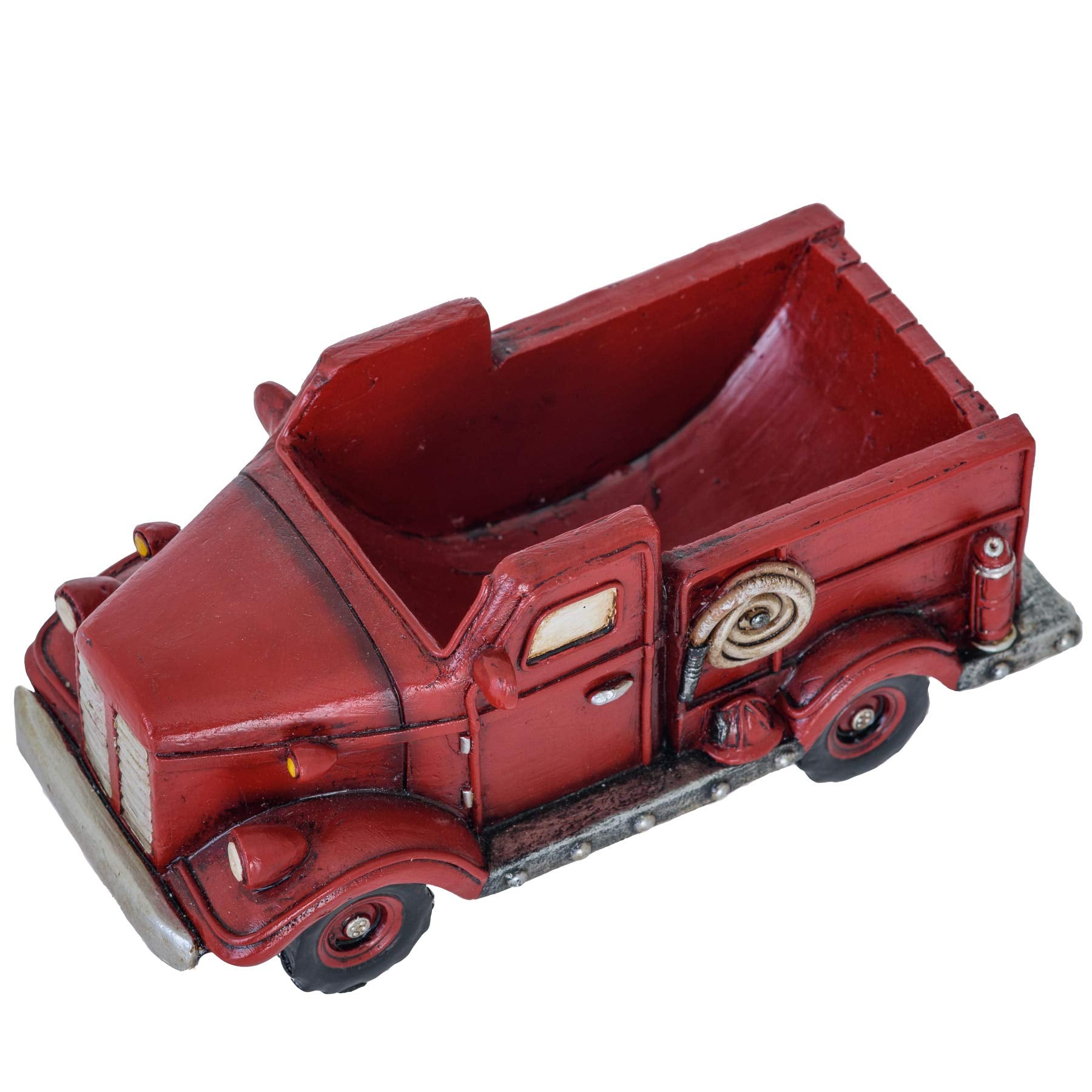 Fire Truck Coaster Set Of 5 - Firefighter Kitchen Table Coasters Set Rustic Home Decor Living Room - Firefighter Coaster Sets Wi