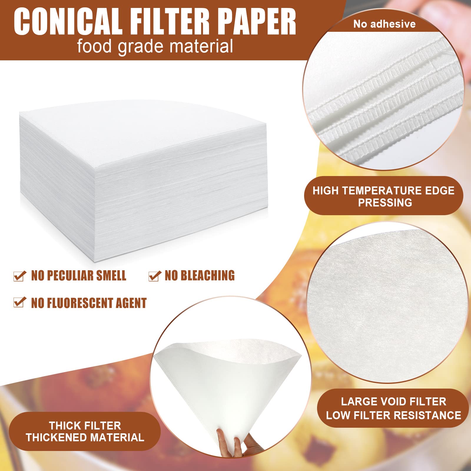 Yexiya 150 Pieces 10 X 10 Inches White Cone Filters Food Cooking Oil Filter Grease Filters Oil Funnel Filters For Maple Syrup Ma