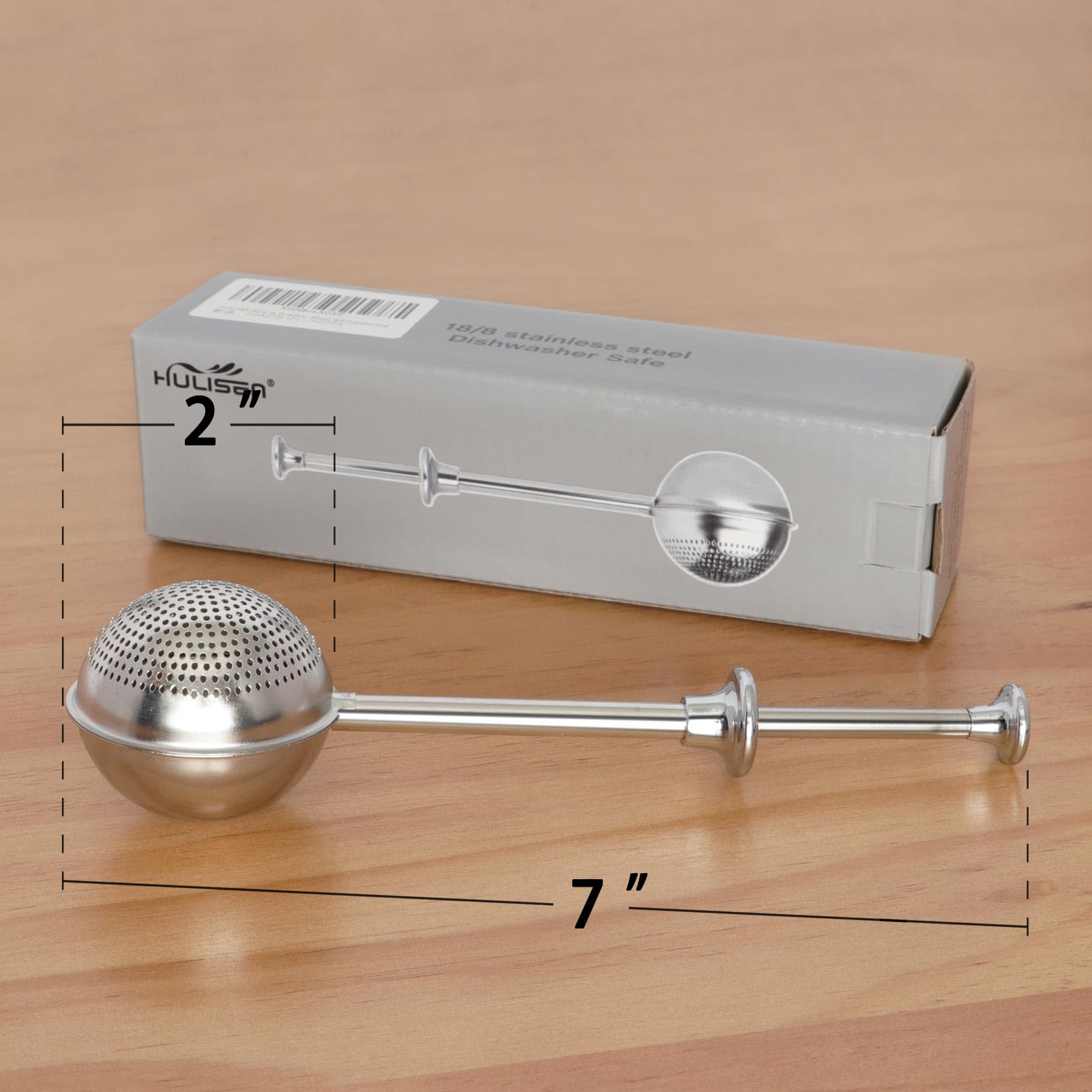 Hulisen Set Of 2 Flour Duster For Baking, Powdered Sugar Shaker Duster, 18/8 Stainless Steel Pick Up And Dust Flour Sifter With