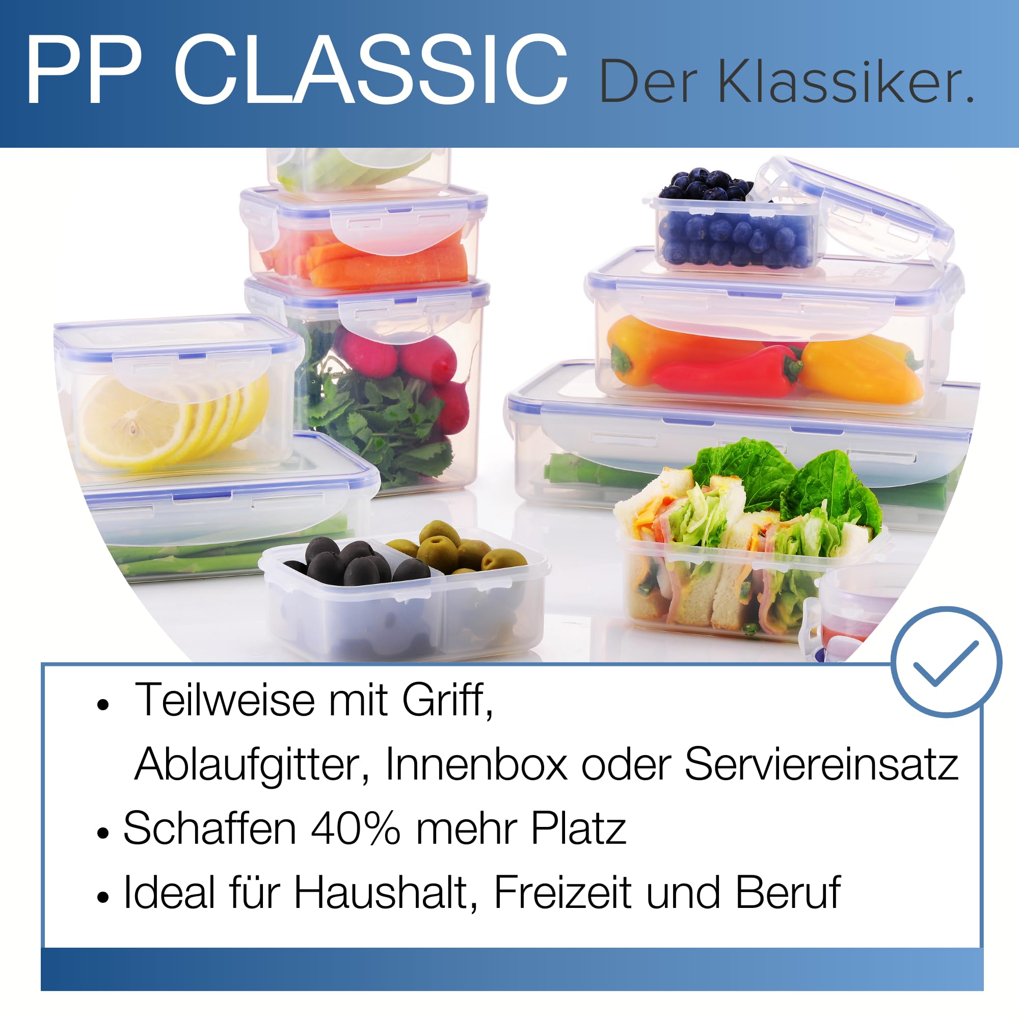 Lock & Lock Airtight Rectangular Tall Food Storage Container 60-Oz / 7.61-Cup