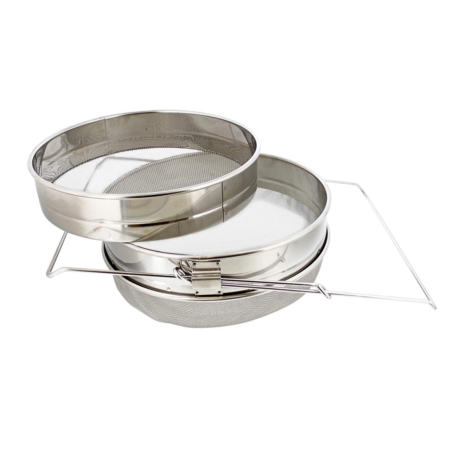 Rural365 Honey Filter, 2 Piece - Honey Extractor Equipment, Honey Bucket Strainer Honey Extractor Stainless Steel Sieve