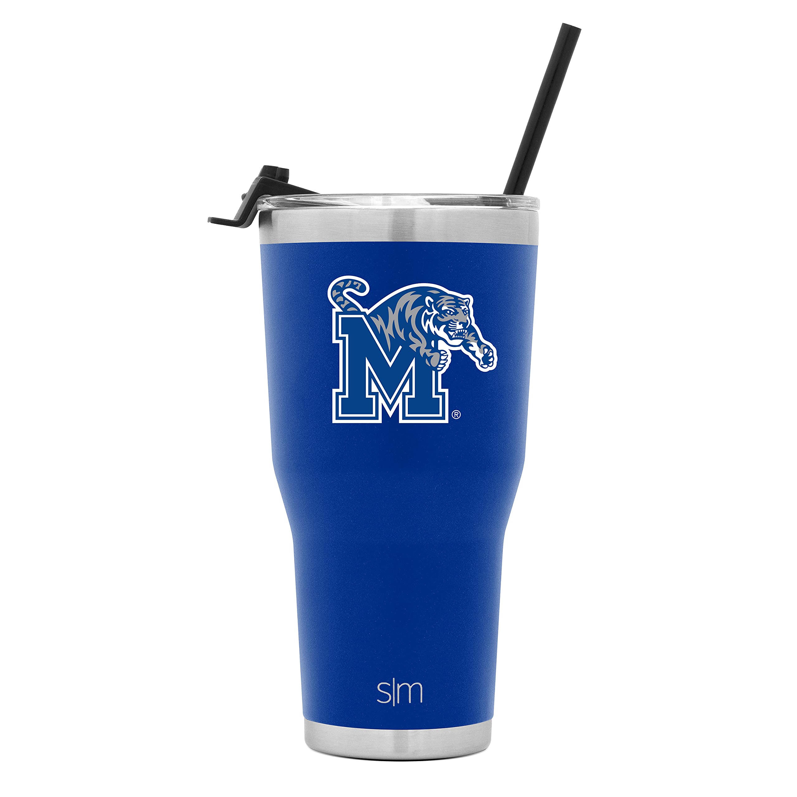 Simple Modern Officially Licensed Collegiate Memphis Tigers Tumbler with Straw and Flip Lid | Insulated Stainless Steel 30oz The