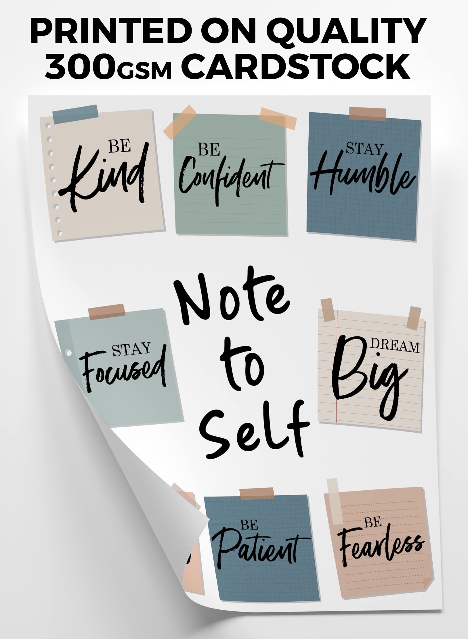 Positive Affirmation Wall Decor - Inspirational Wall Art Poster For Office, Bedroom, Classroom, Women, Kids - 11 X 14 Unframed