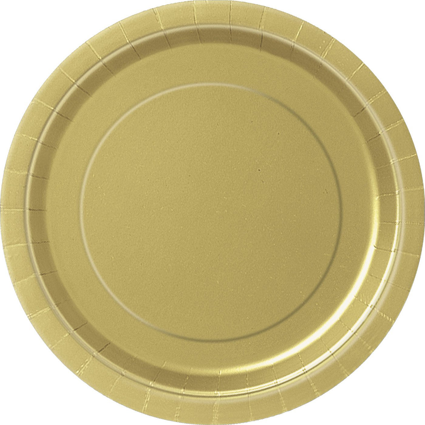Gold Round Dinner Plates - 9'' (Pack Of 16) - Premium Paper - Perfect For Parties & Events
