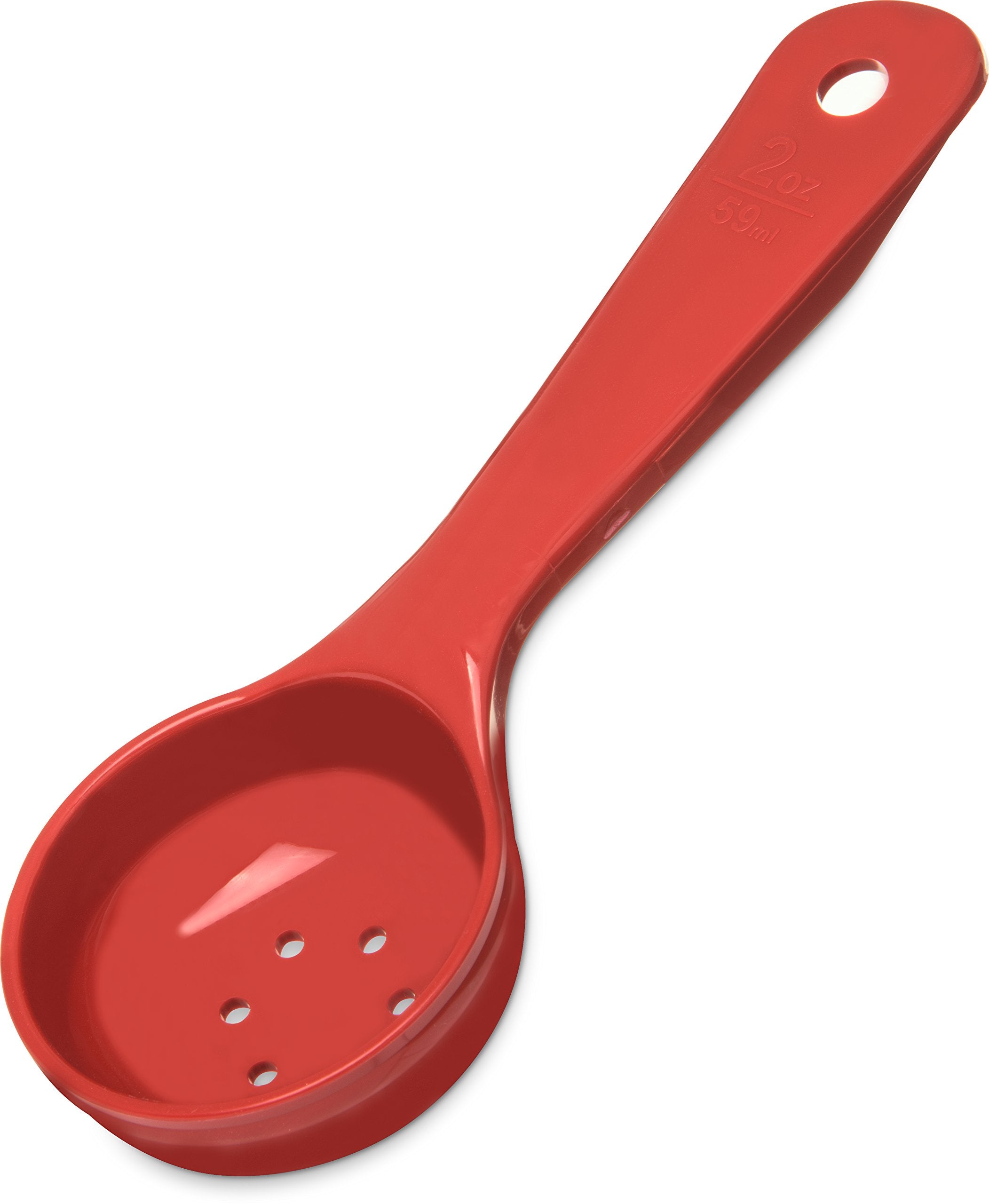 Cfs Measure Miser Perforated Measuring Spoon With Short Handle, 2 Ounce, Red (Pack Of 12)