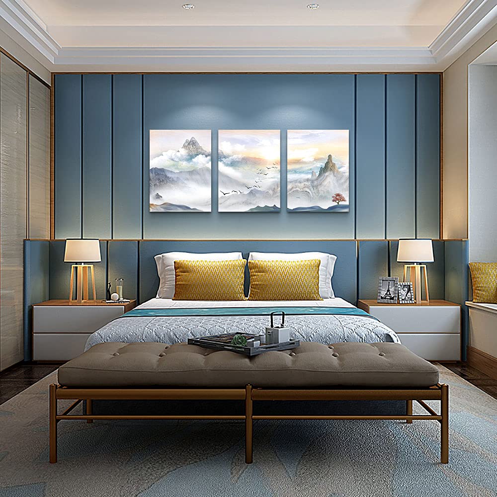 Mountain Landscape Abstract Painting Canvas Wall Art For Living Room Bathroom Wall Decor For Bedroom Kitchen Artwork Canvas Prin